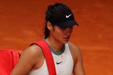 ‘Exhausted’ Emma Raducanu blames fatigue for early exit at Madrid Open