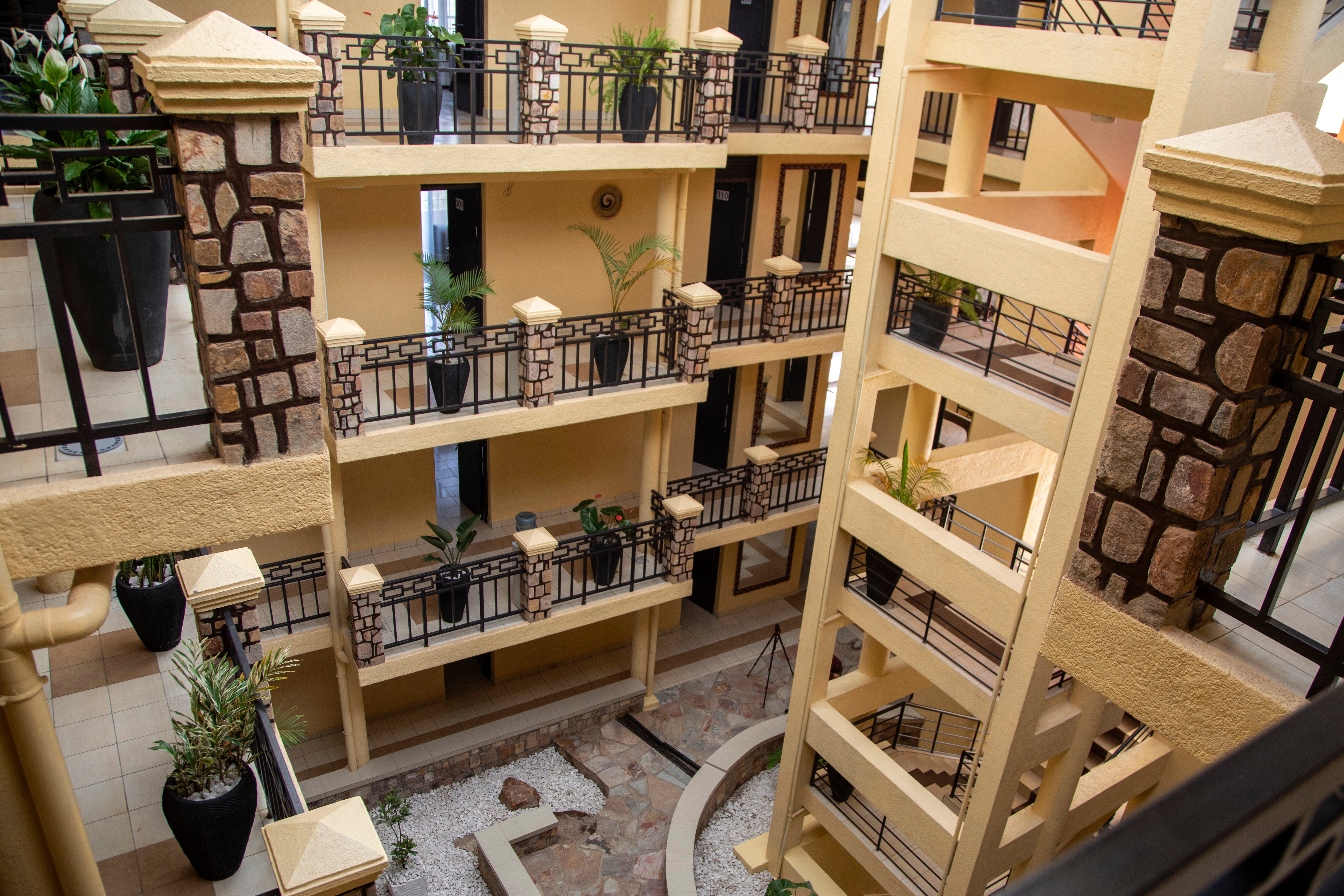 The interior of the Hope Hostel, which is one of the locations expected to house some of the asylum-seekers in Rwanda