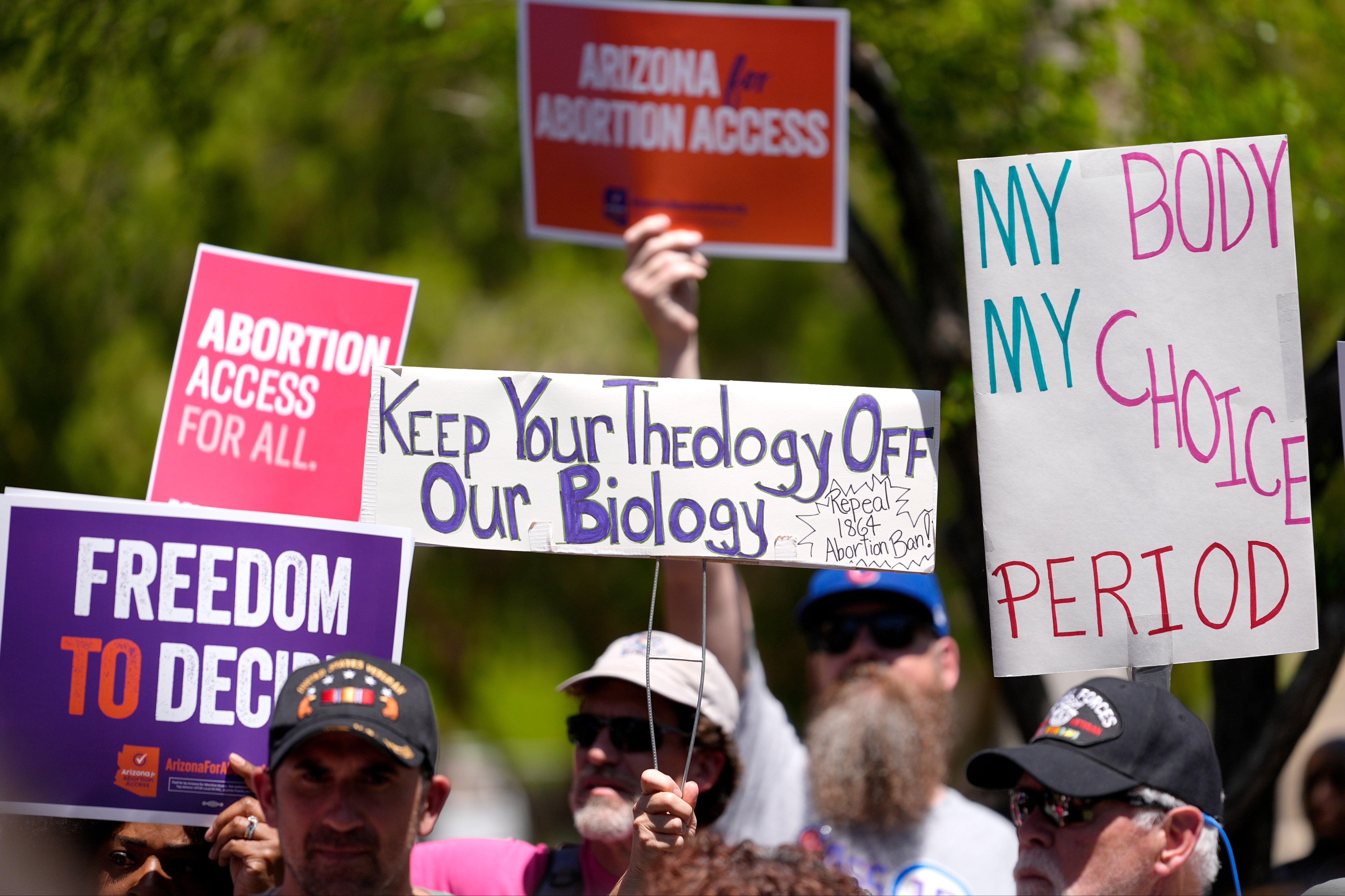 Abortion rights supporters gather outside the Capitol