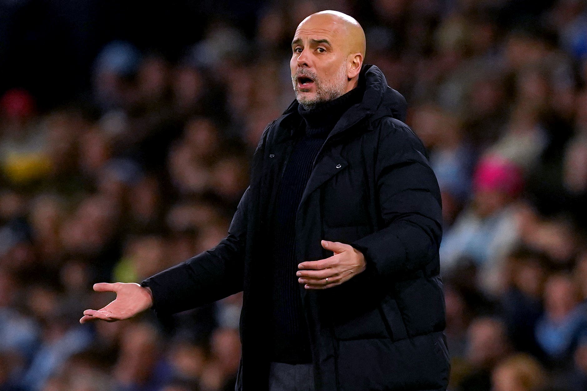 Pep Guardiola is proud of his Manchester City side’s resilience (Martin Rickett)