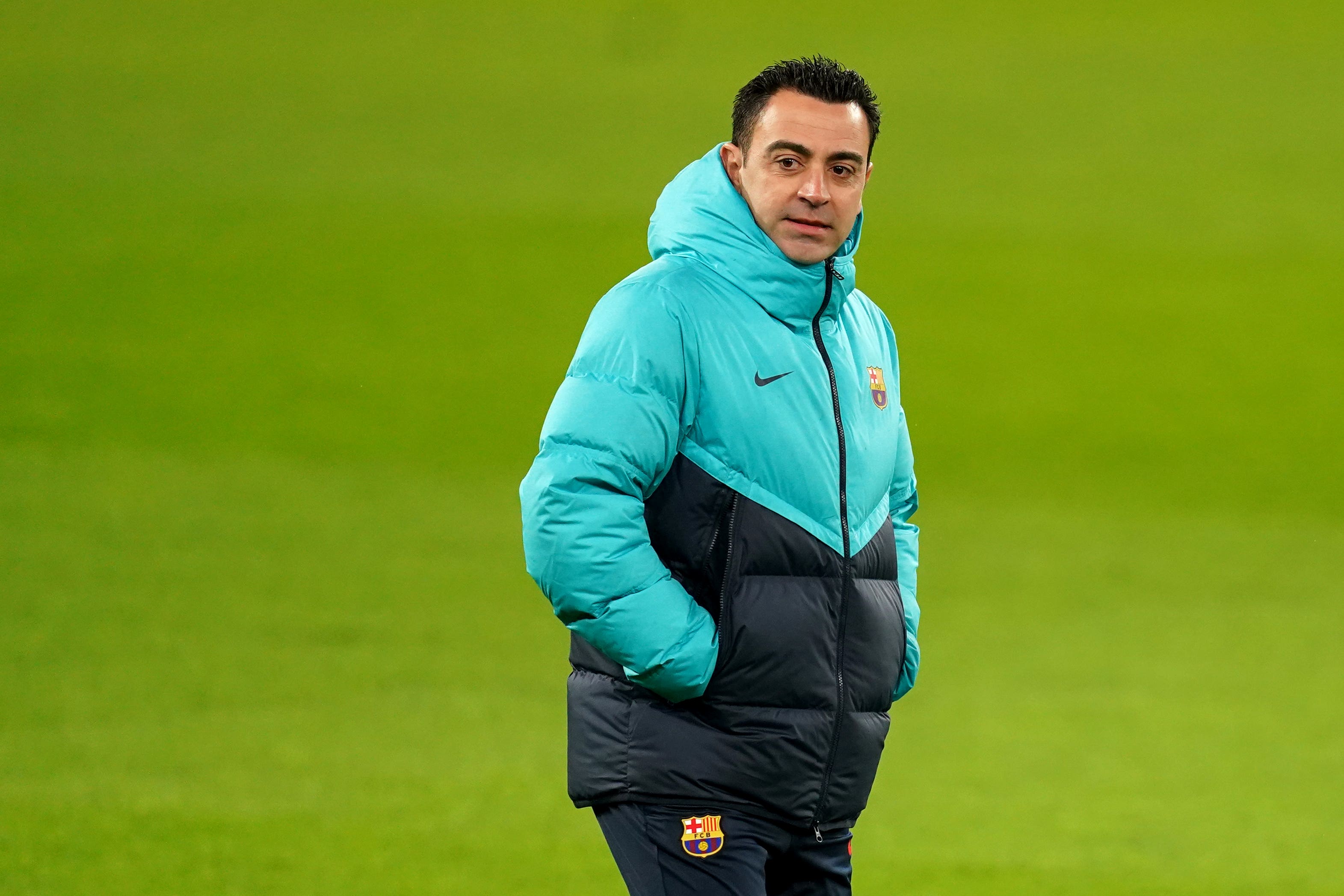 Xavi in January had said he would be stepping down as Barcelona head coach this summer (Martin Rickett/PA)