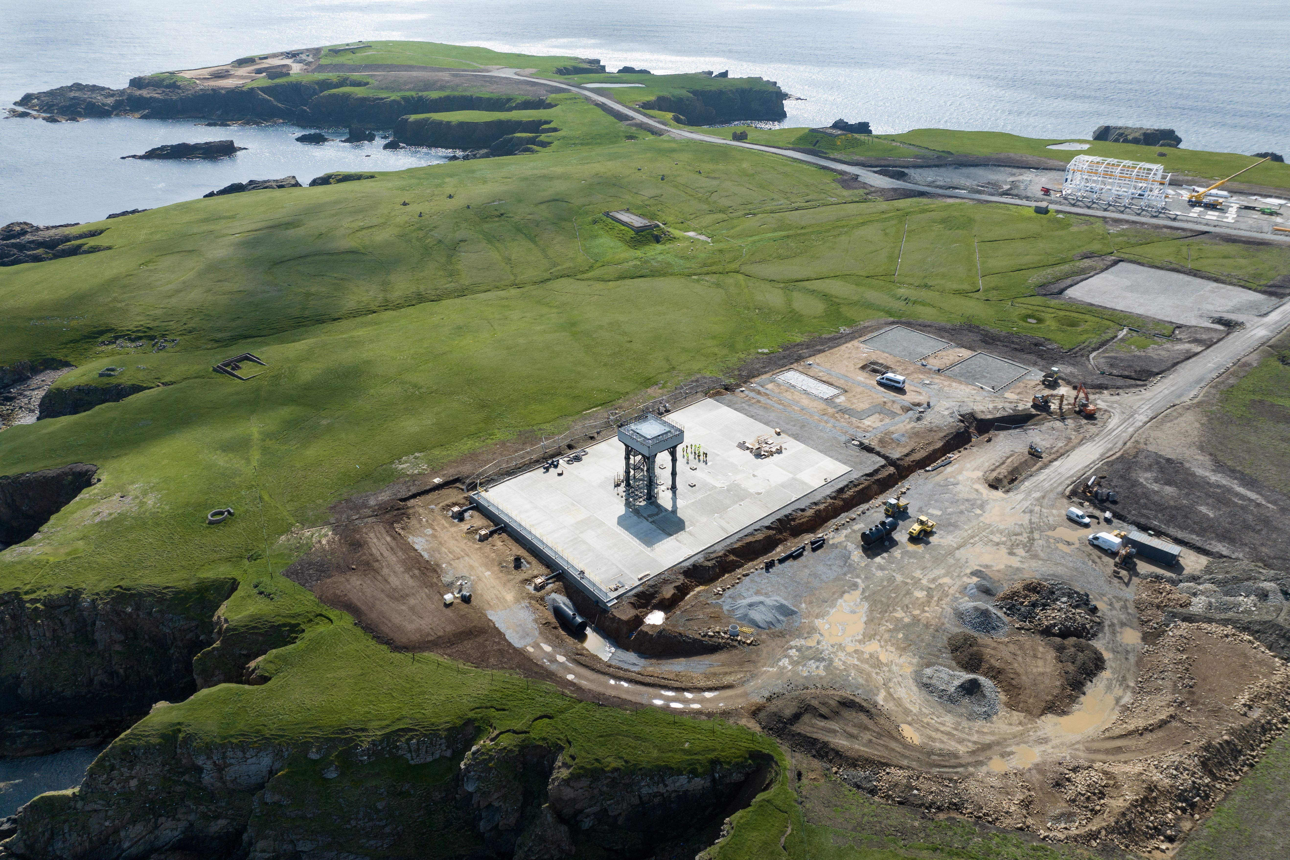 SaxaVord Spaceport is on the north of Unst, Shetland (SaxaVord/PA)