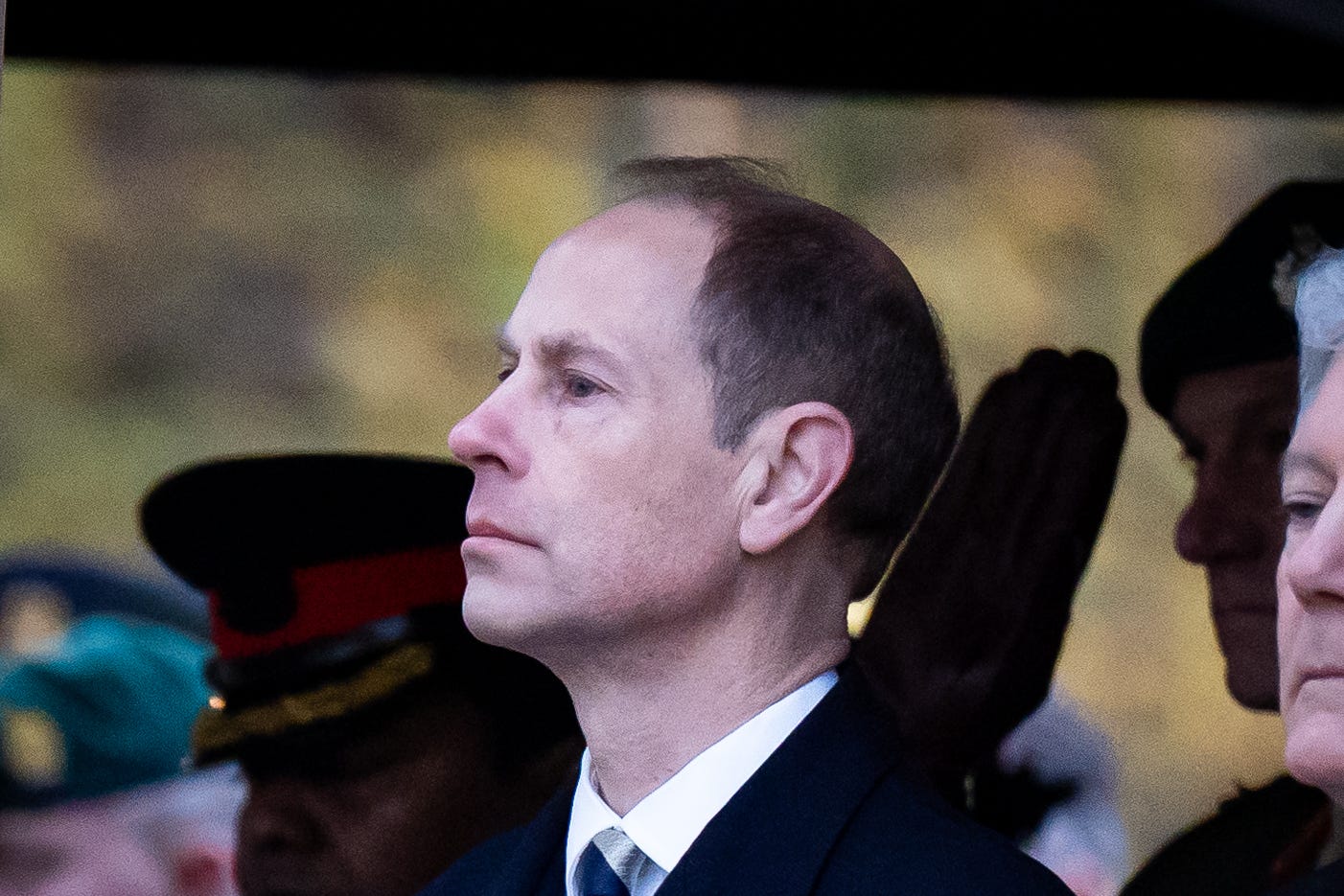 The Duke of Edinburgh attends the dawn service (Aaron Chown/PA)