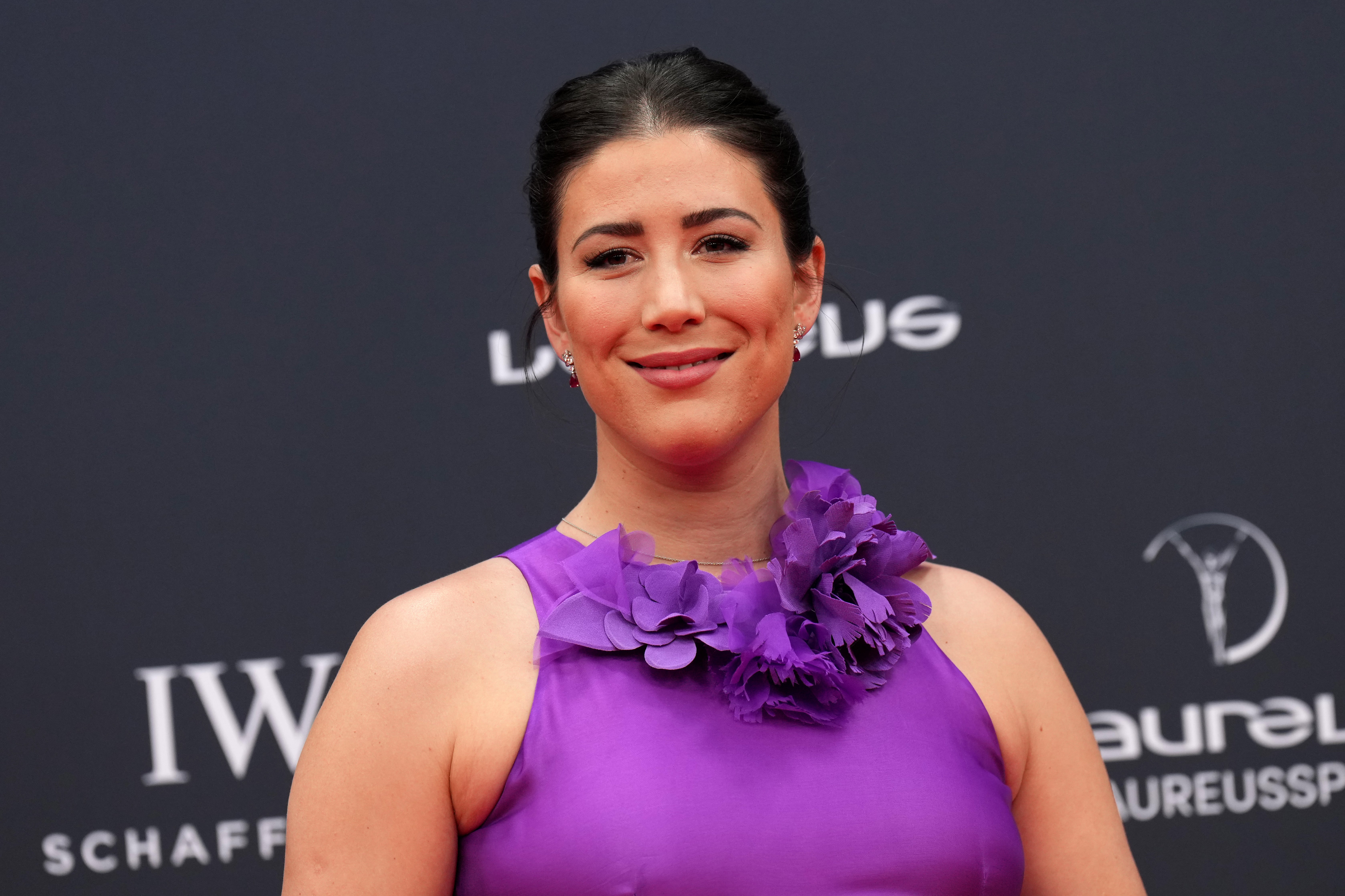 Muguruza arrives at the Laureus World Sports Awards in Madrid