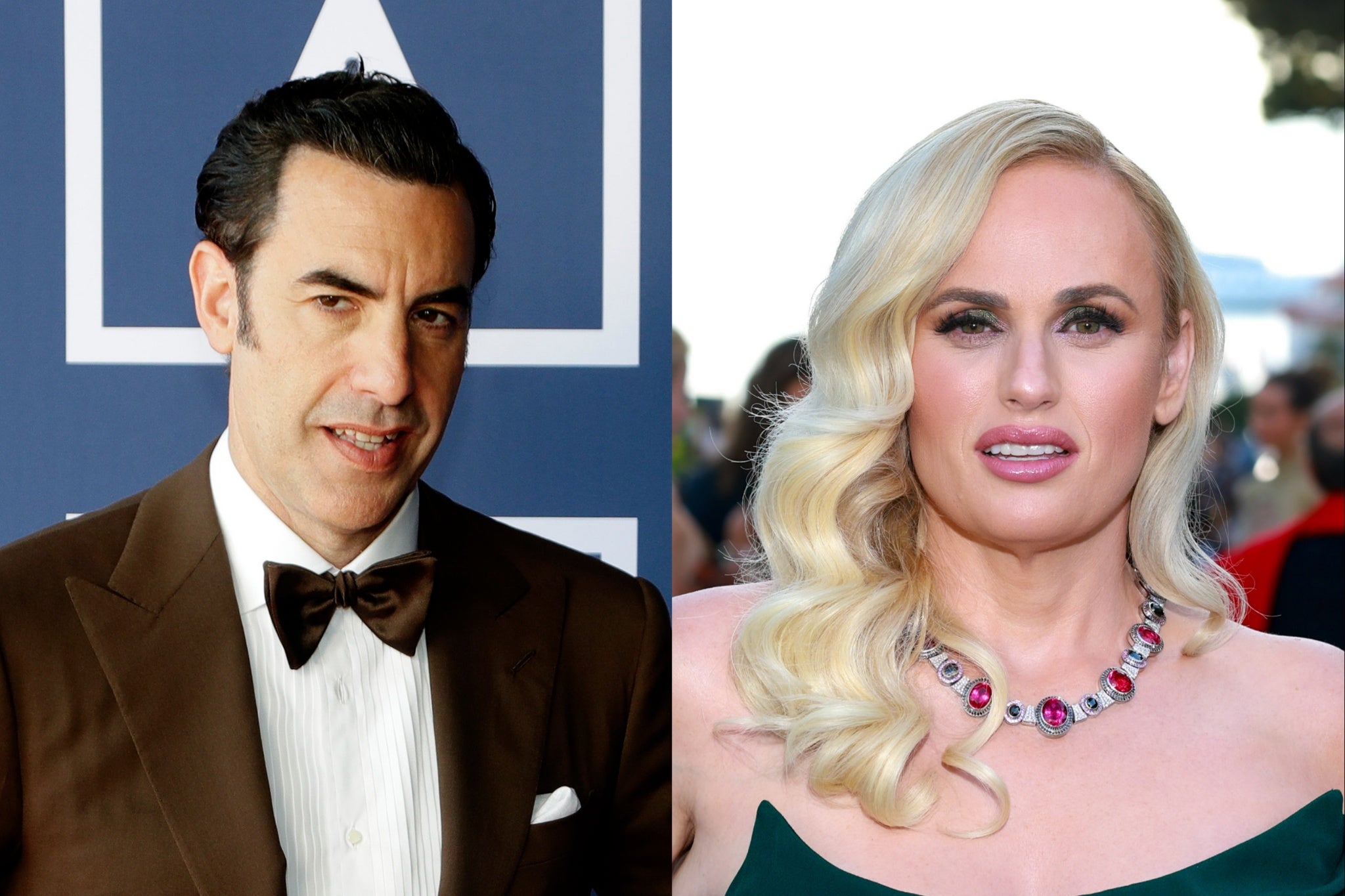 Sacha Baron Cohen and Rebel Wilson