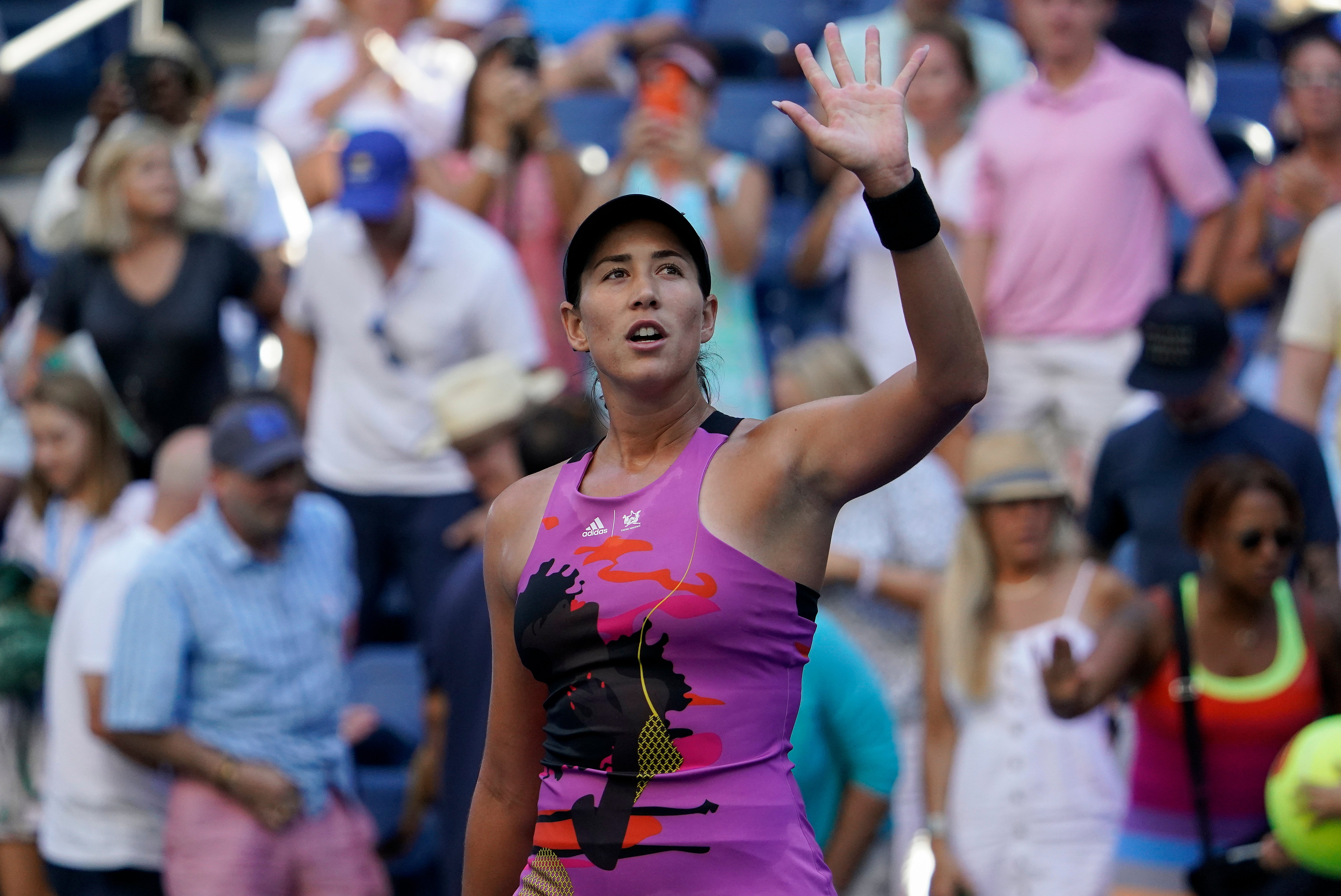 Muguruza at the US Open in 2022