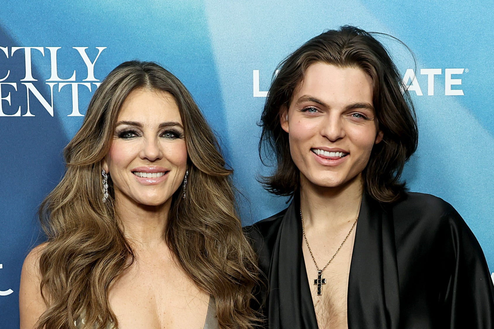 Elizabeth Hurley and Damian Hurley