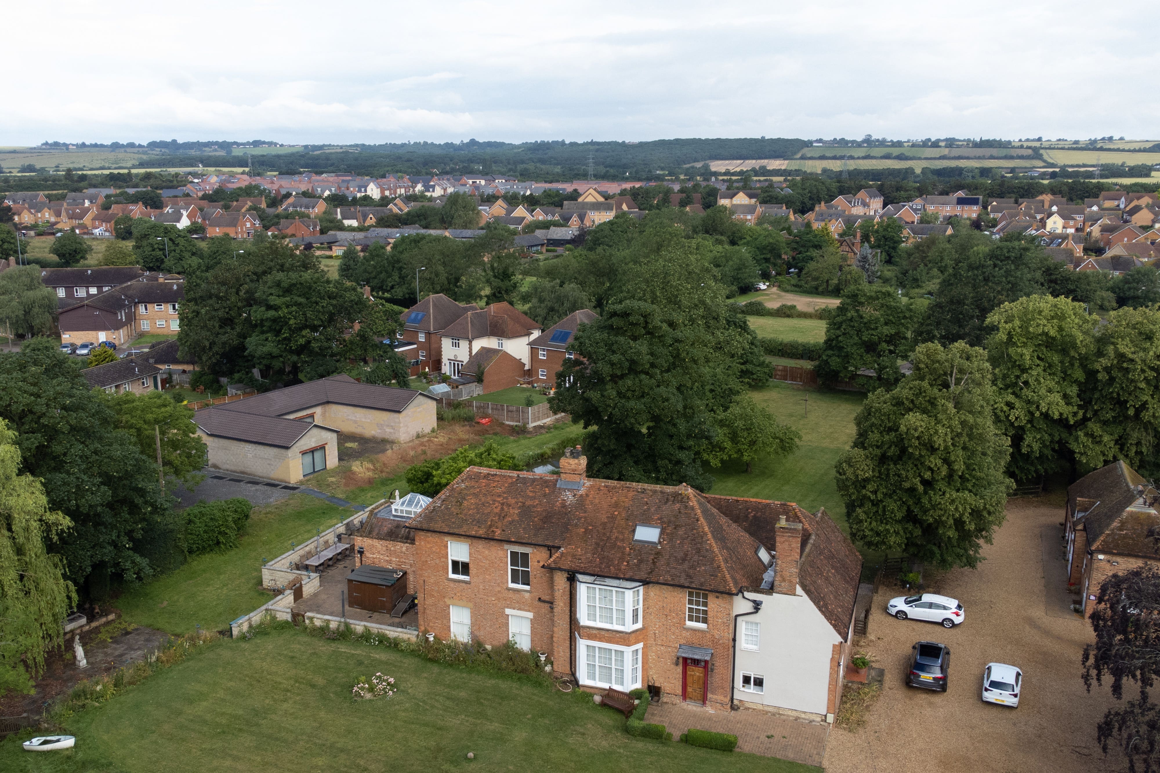 A view of the home of Hannah Ingram-Moore, the daughter of the late Captain Sir Tom Moore, at Marston Moretaine, Bedfordshire, which has been listed for sale for £2.25m (Joe Giddens/PA)