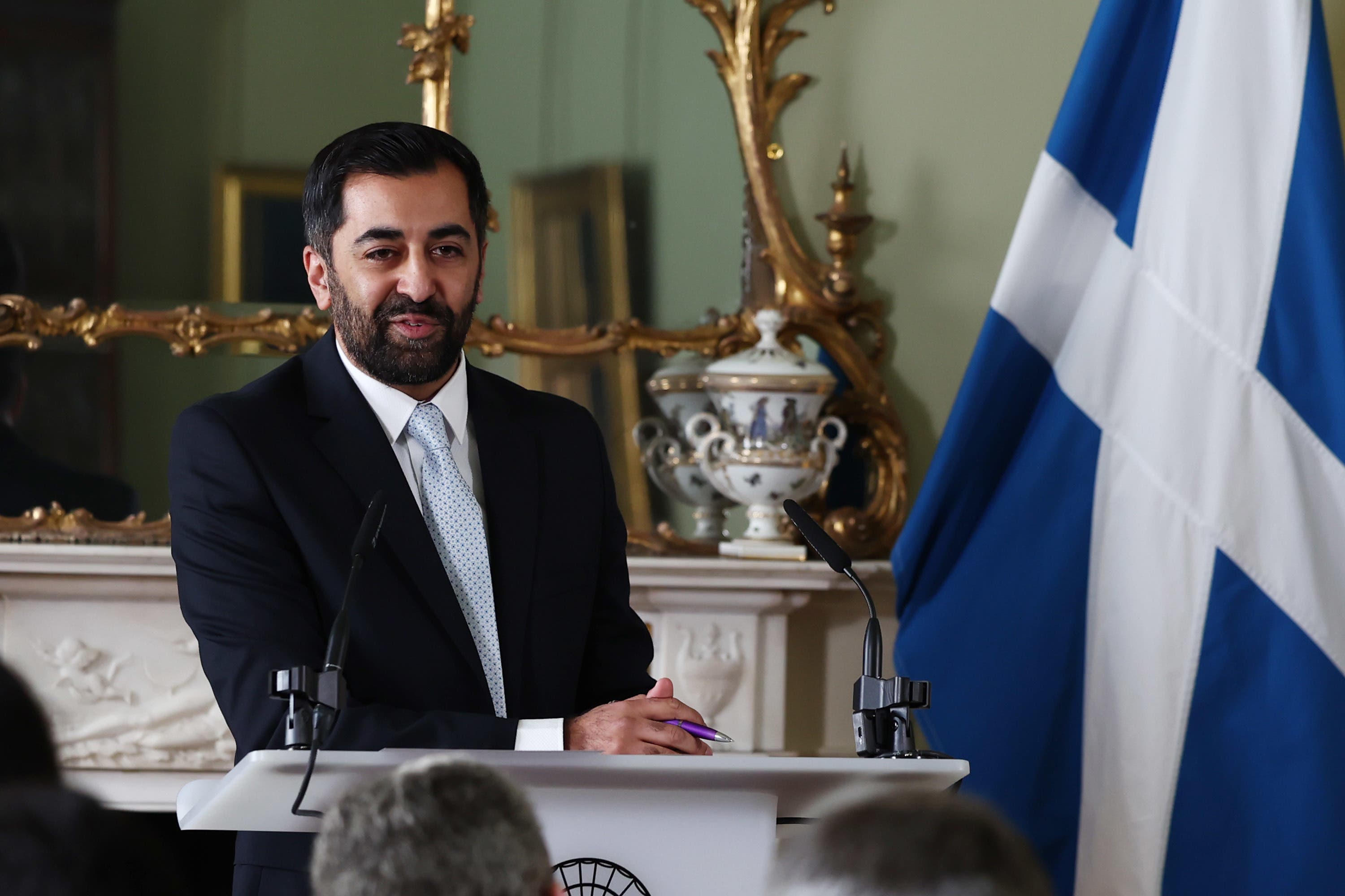 Humza Yousaf has terminated the powersharing deal with the Scottish Greens (Jeff J Mitchell/PA)