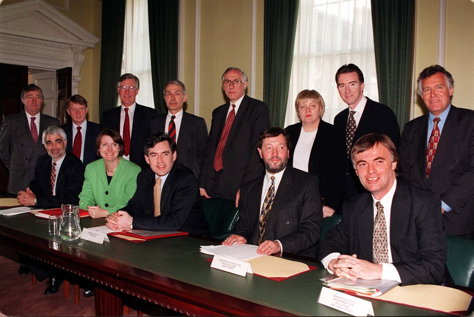 Field, standing behind Gordon Brown, always blamed the former PM for his stalled career