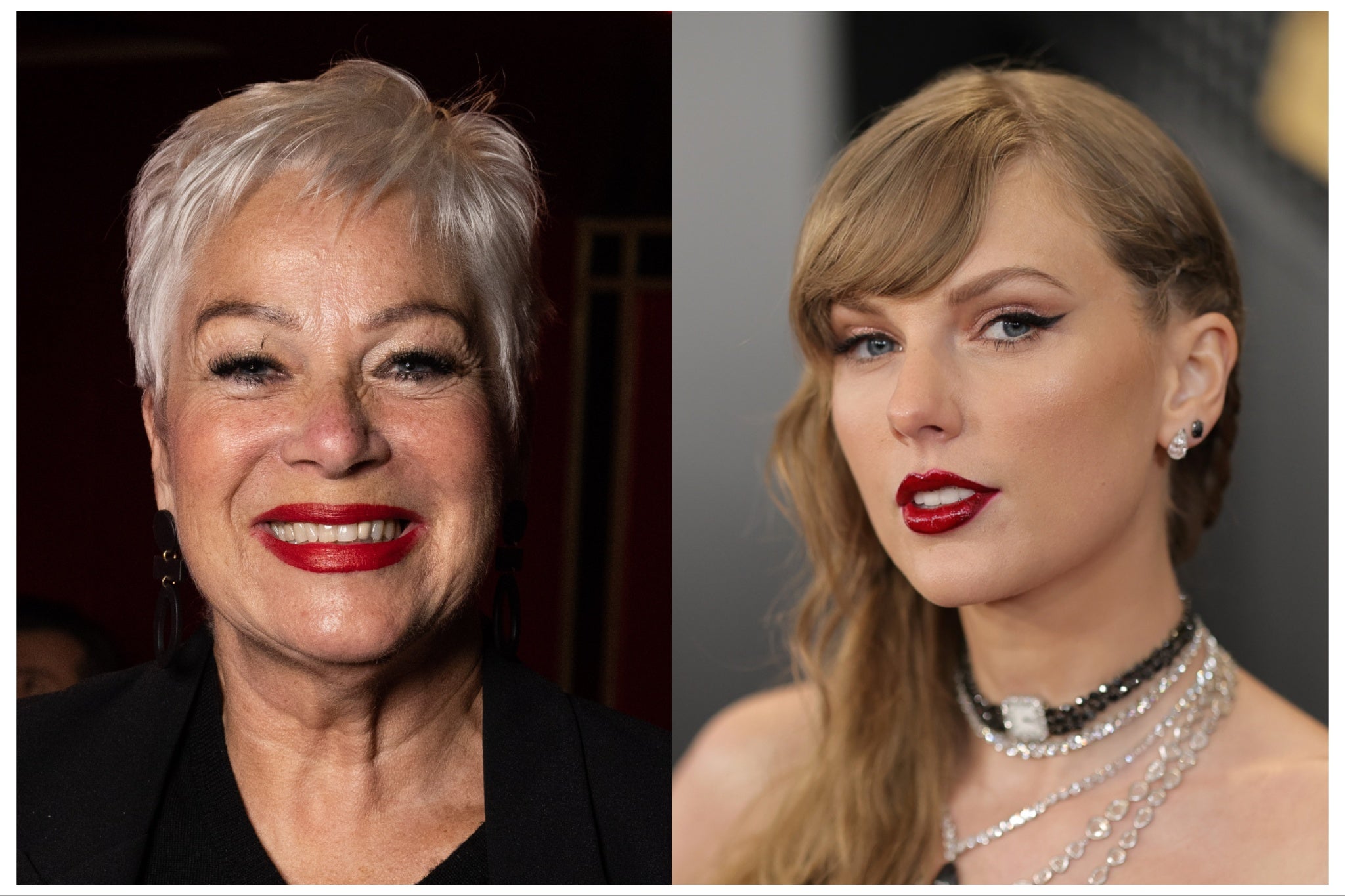 Denise Welch and Taylor Swift