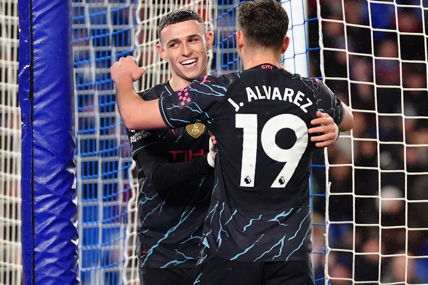 Phil Foden, left, starred on the south coast (Zac Goodwin/PA)