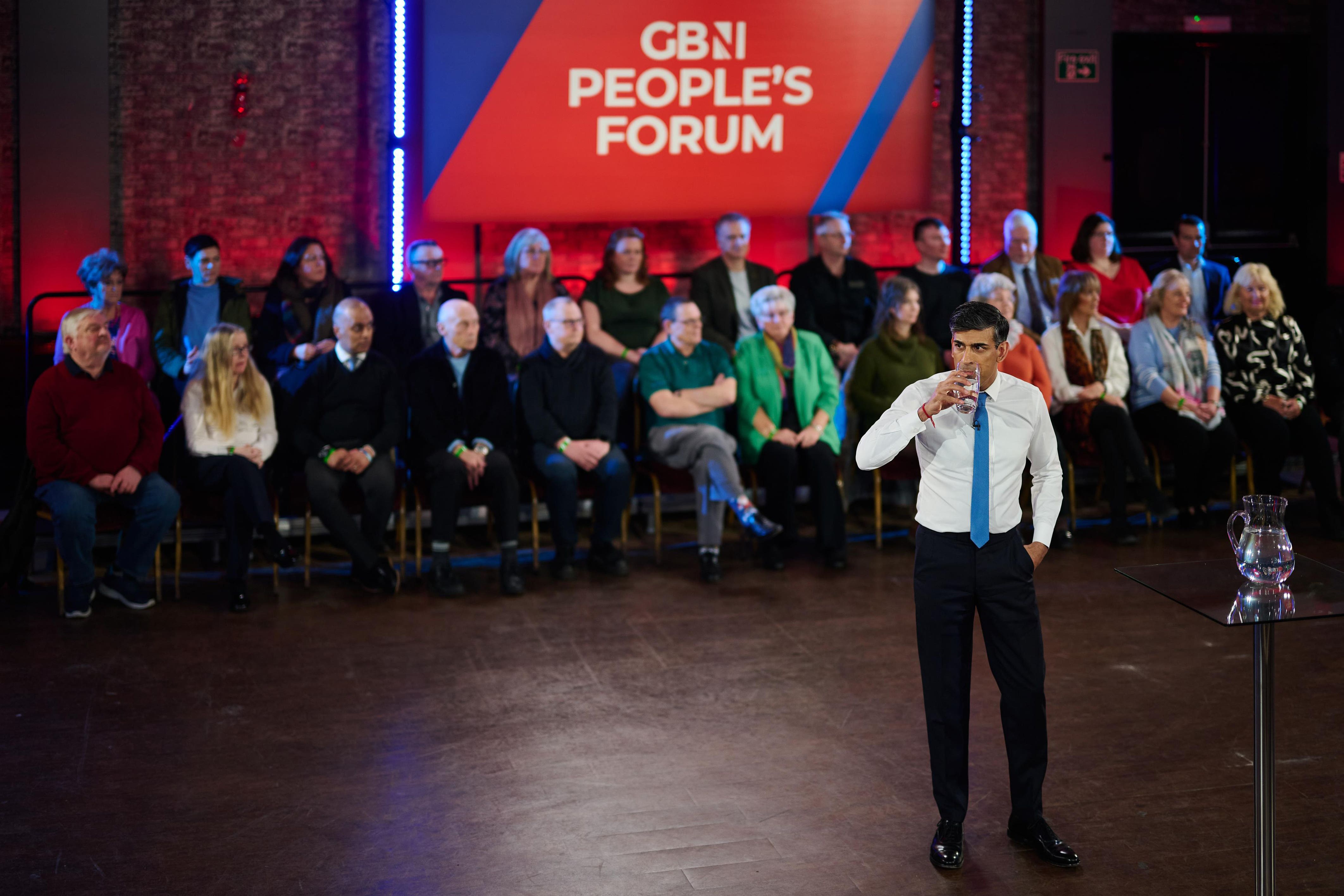 Rishi Sunak on GB News’ ‘People’s Forum’