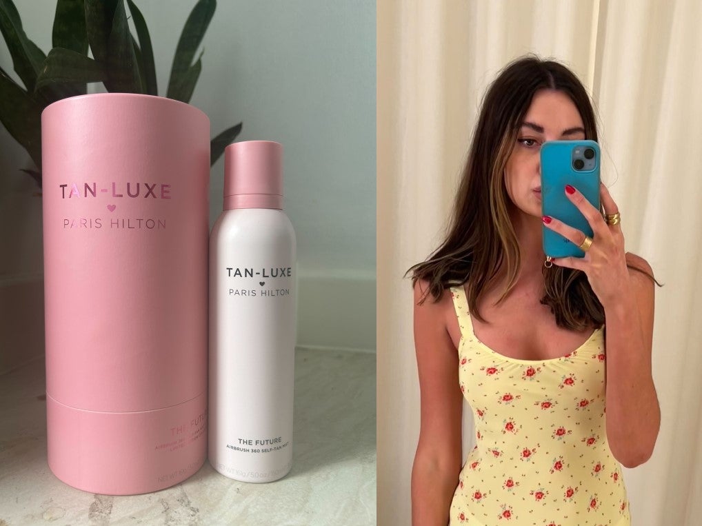 The Tan Luxe x Paris Hilton fake tan five days after application