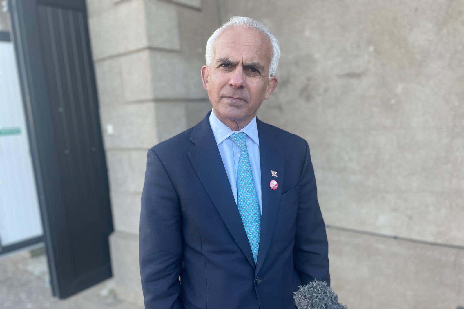 Reform UK deputy leader Ben Habib attends an event at Dromore Orange Hall in Co Down, Northern Ireland (Jonathan McCambridge/PA)