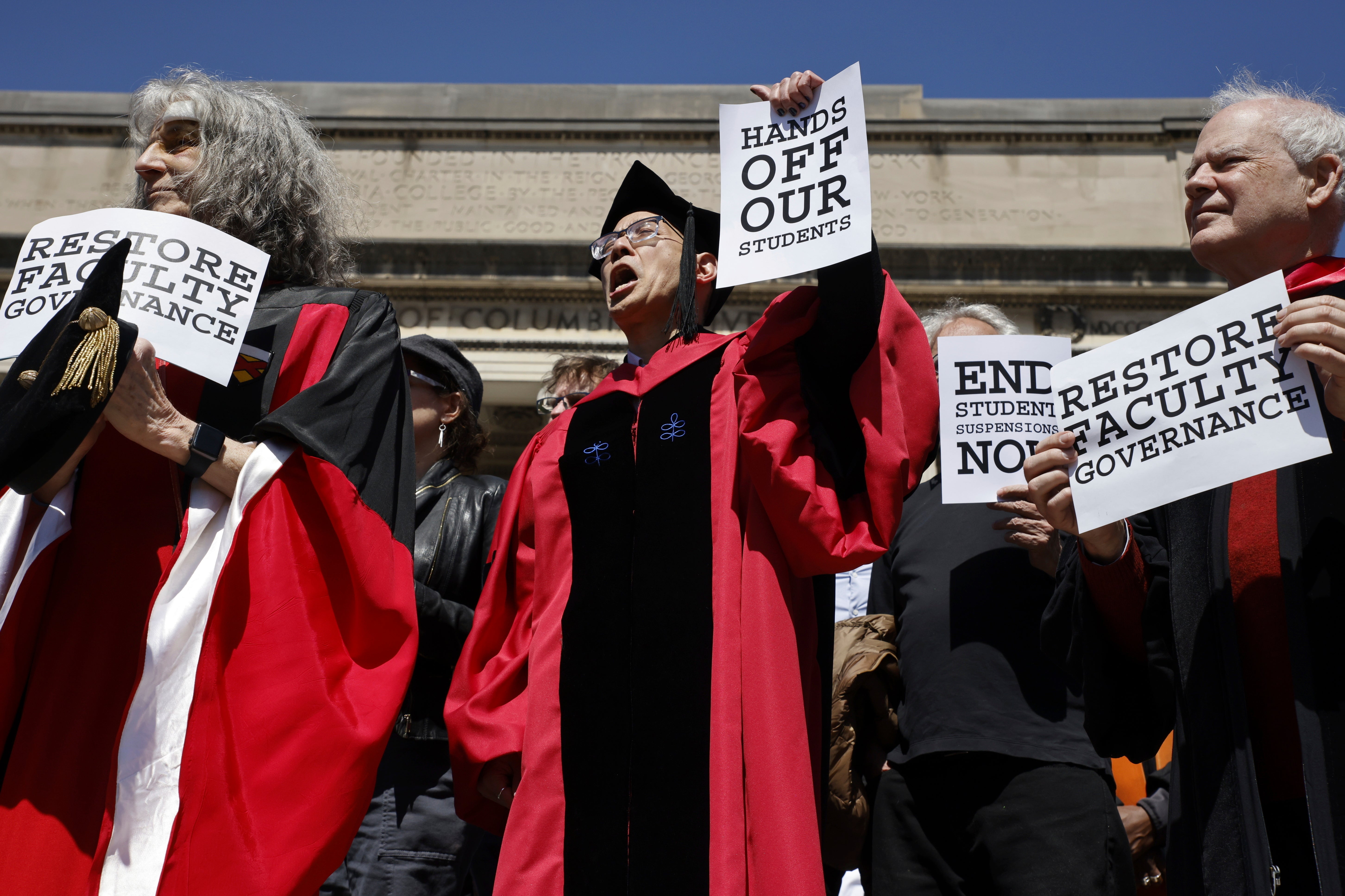 Columbia professors supporting students’ right to protest