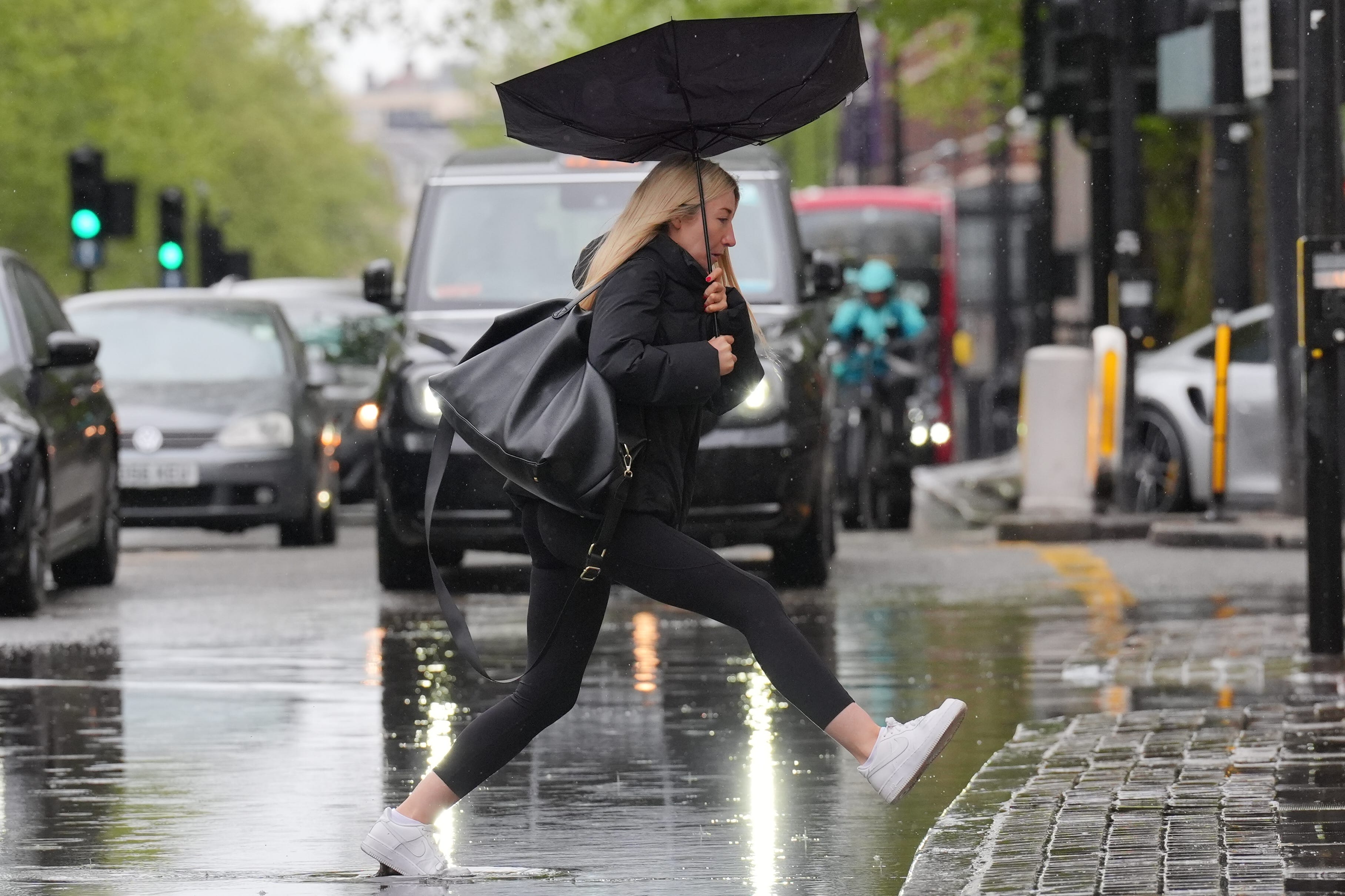 Flood warnings were issued across the UK on Sunday. (Jonathan Brady/PA)