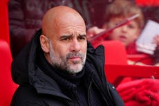 Pep Guardiola: Dry pitch helped ‘so lucky’ Man City beat Nottingham Forest