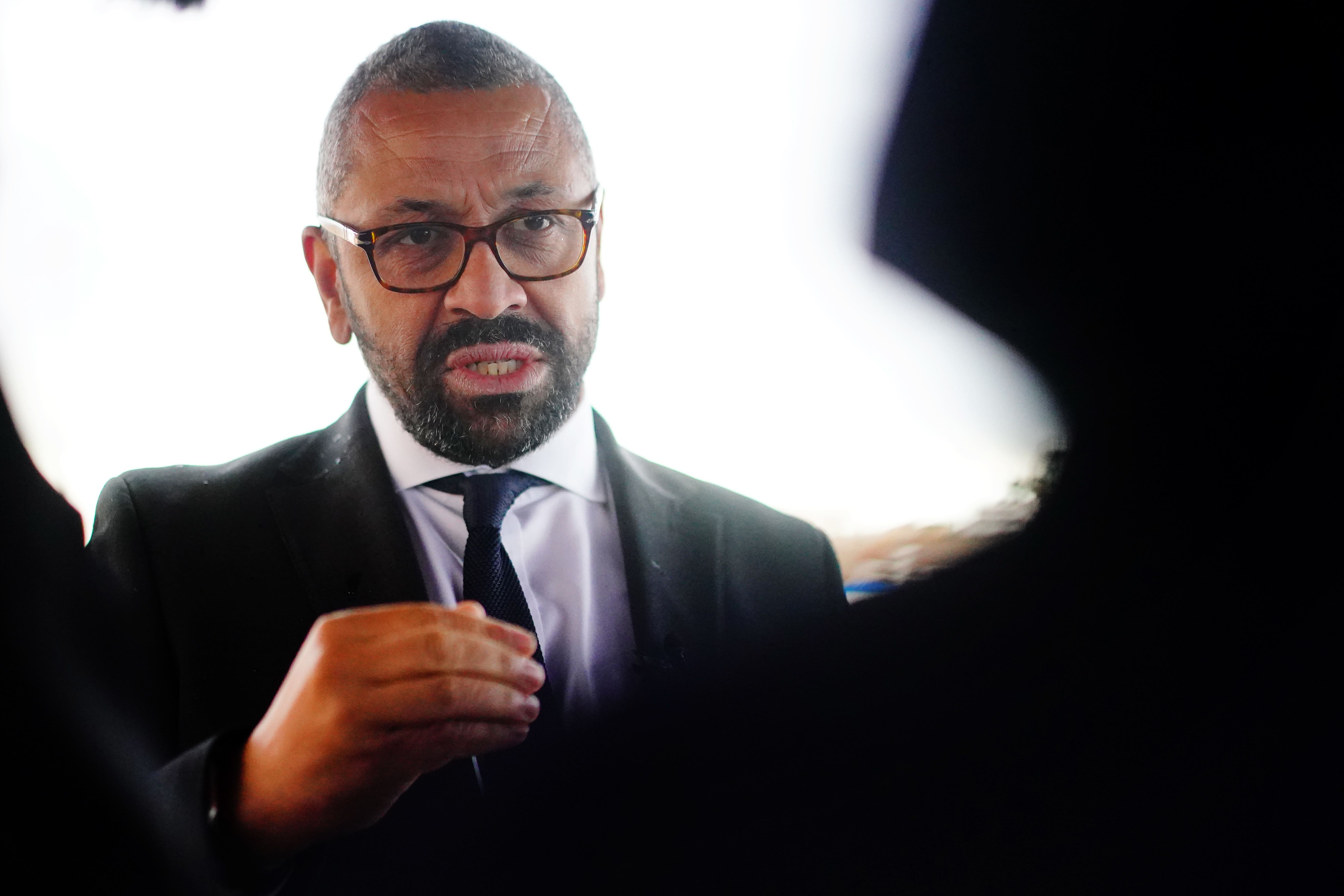 A postponed meeting between James Cleverly and Irish justice minister Helen McEntee was due to a ‘genuine diary clash’ (Victoria Jones/PA)