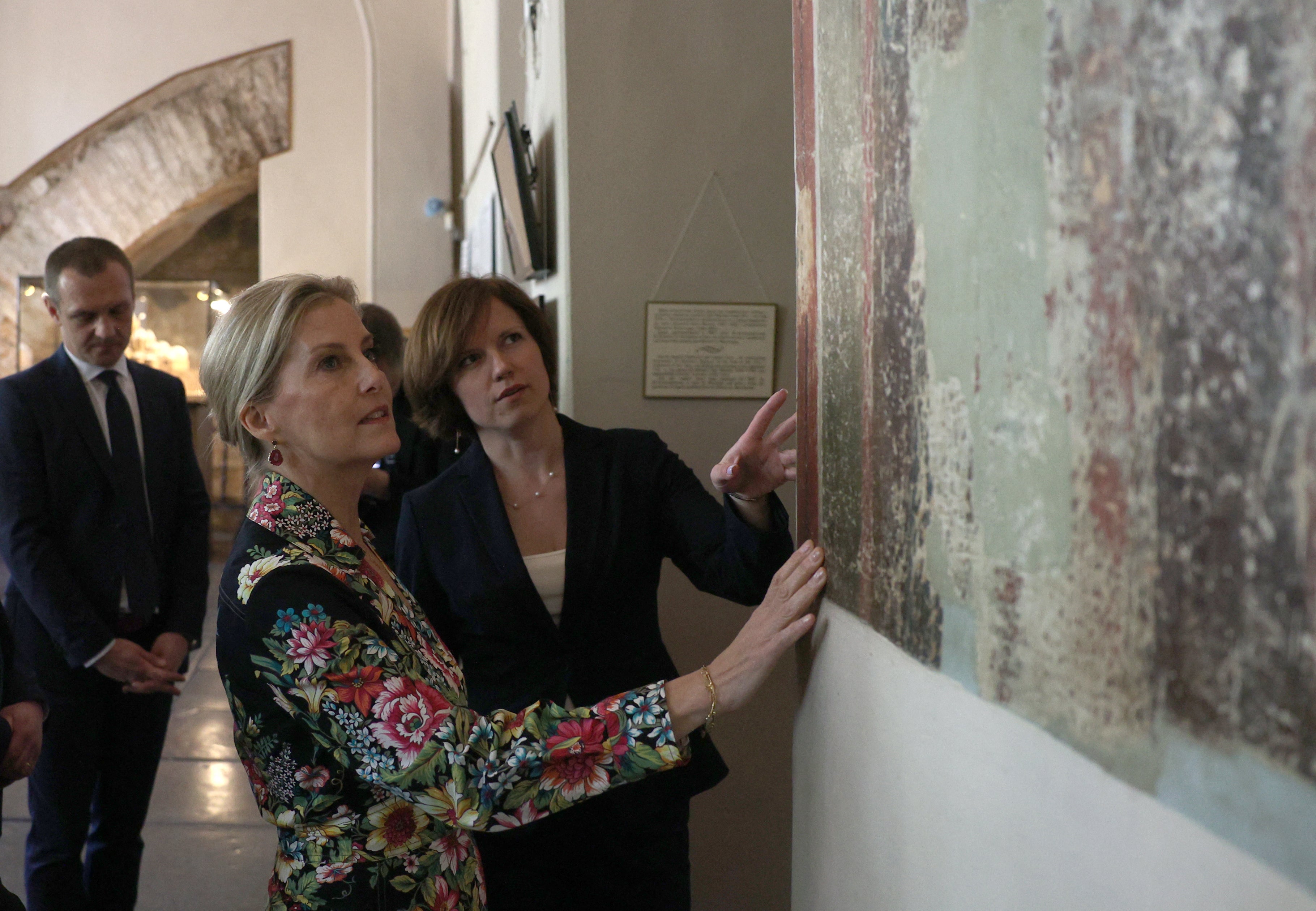 Sophie visited the Saint Sophia Cathedral in Kyiv during her visit to Ukraine to show solidarity with the women, men and children impacted by the war