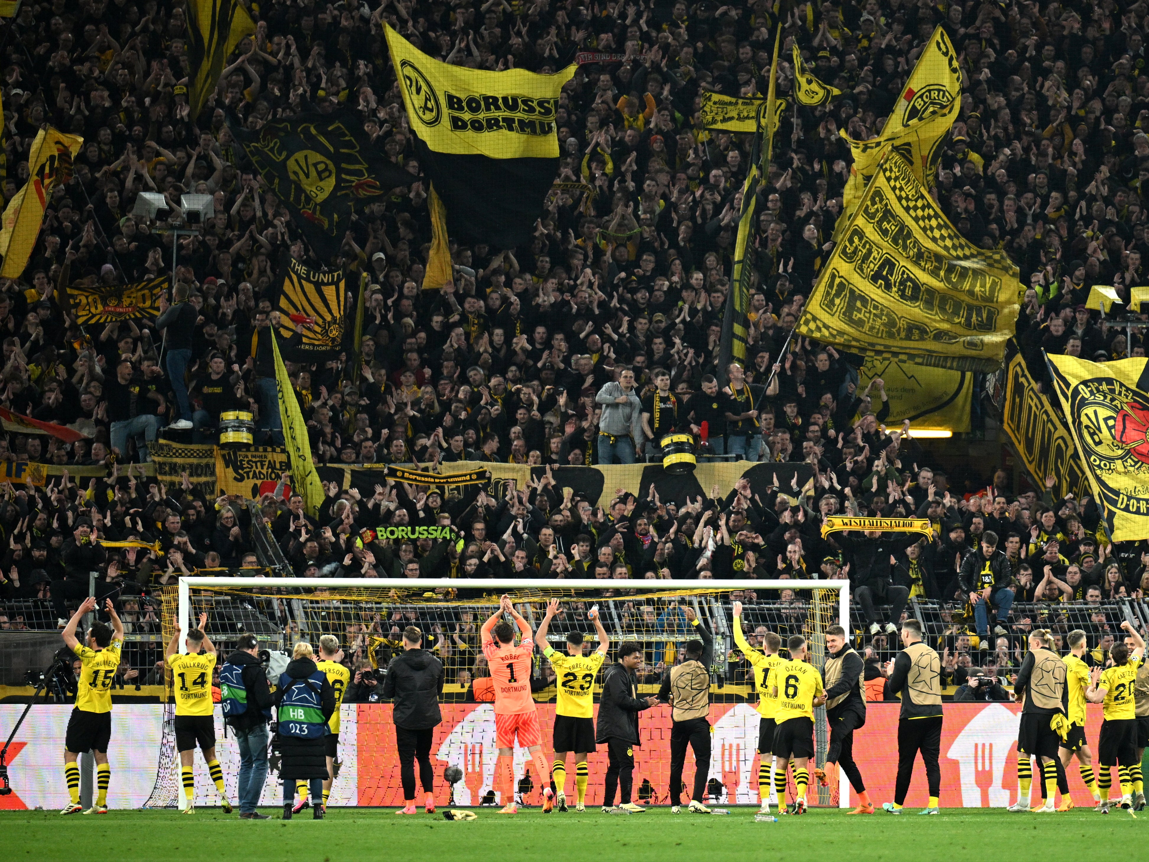 The famous ‘Yellow Wall’ will be all seating during Euro 2024