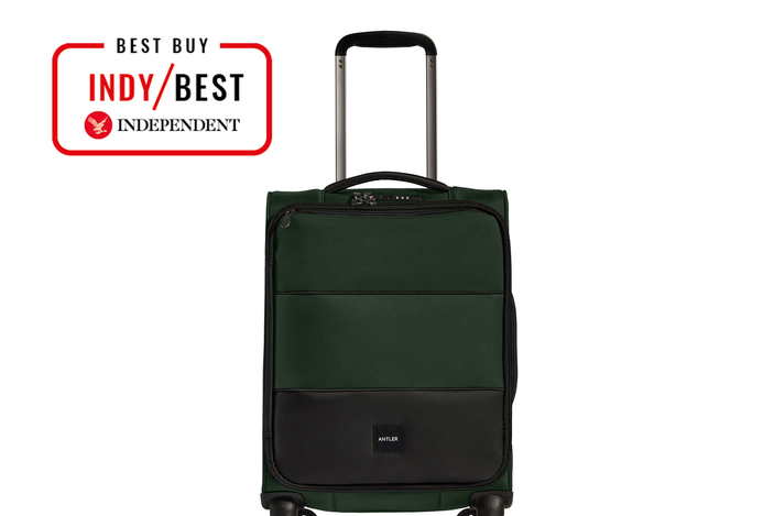 Antler soft stripe cabin suitcase