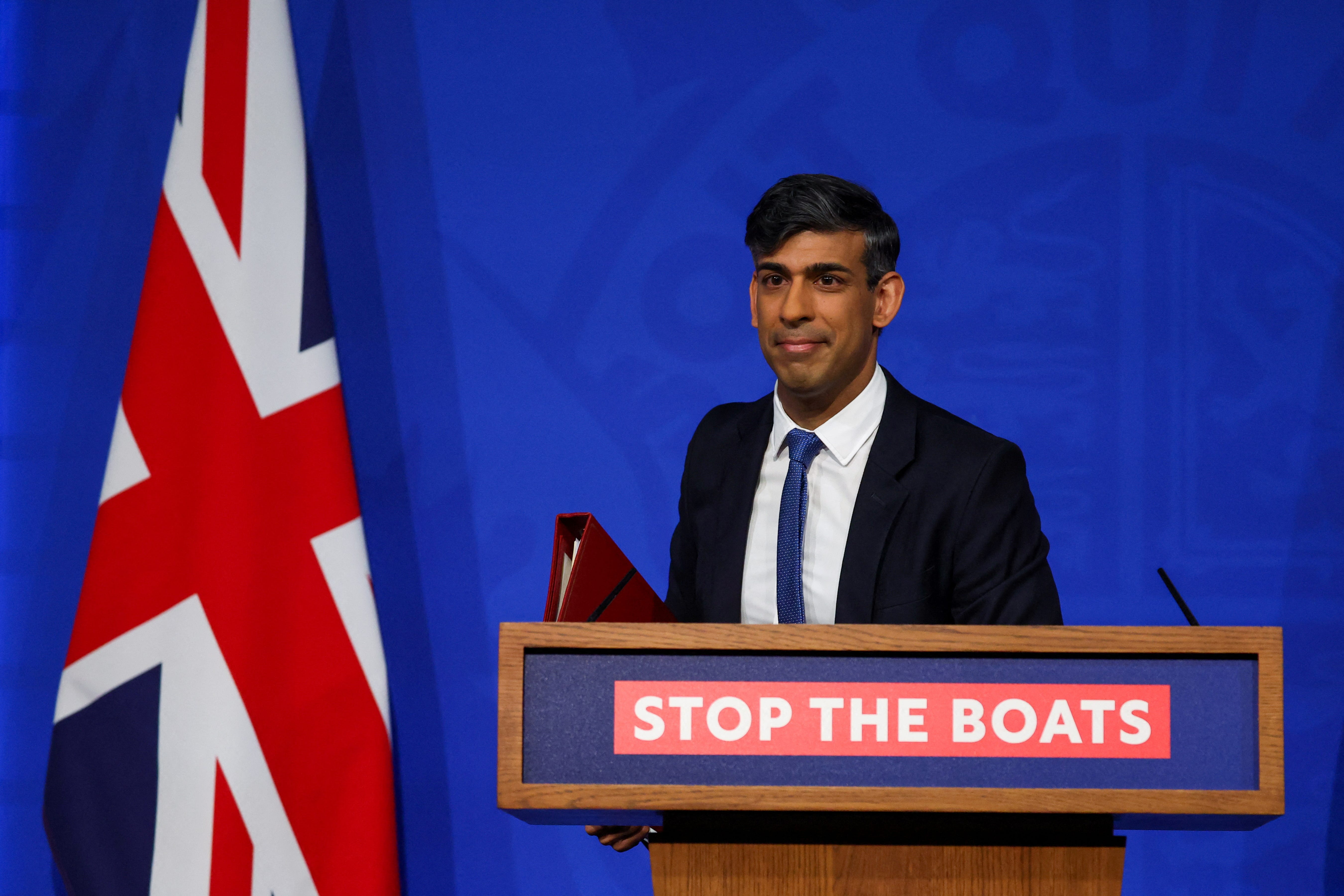 Prime Minister Rishi Sunak has pledged to ‘stop the boats’ (PA)