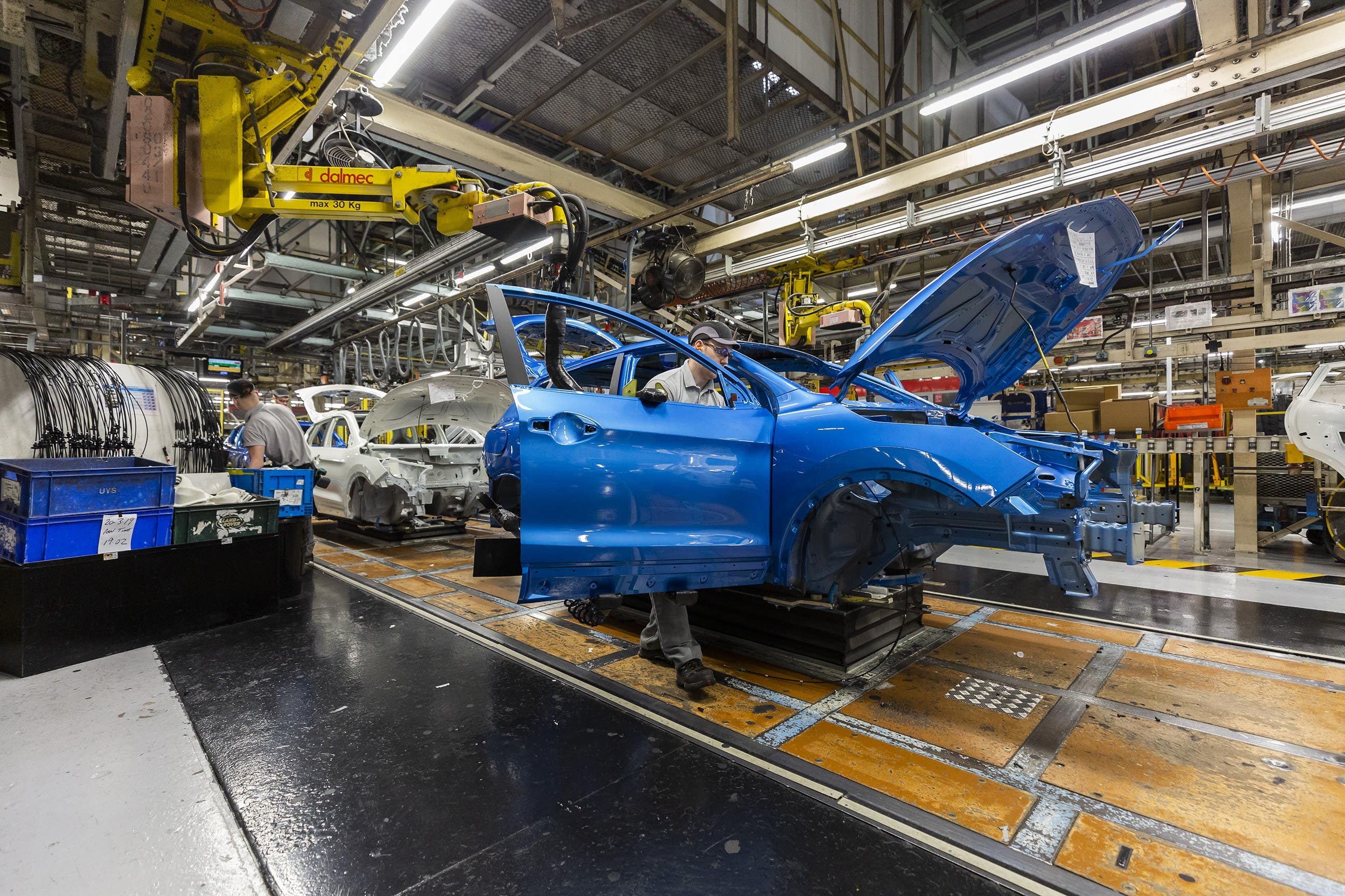 The UK manufacturing sector went back into negative territory last month (Nissan/PA)