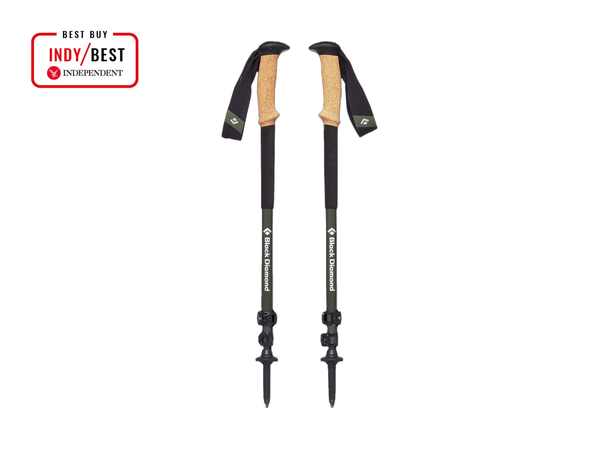 Black Diamond alpine carbon cork walking poles