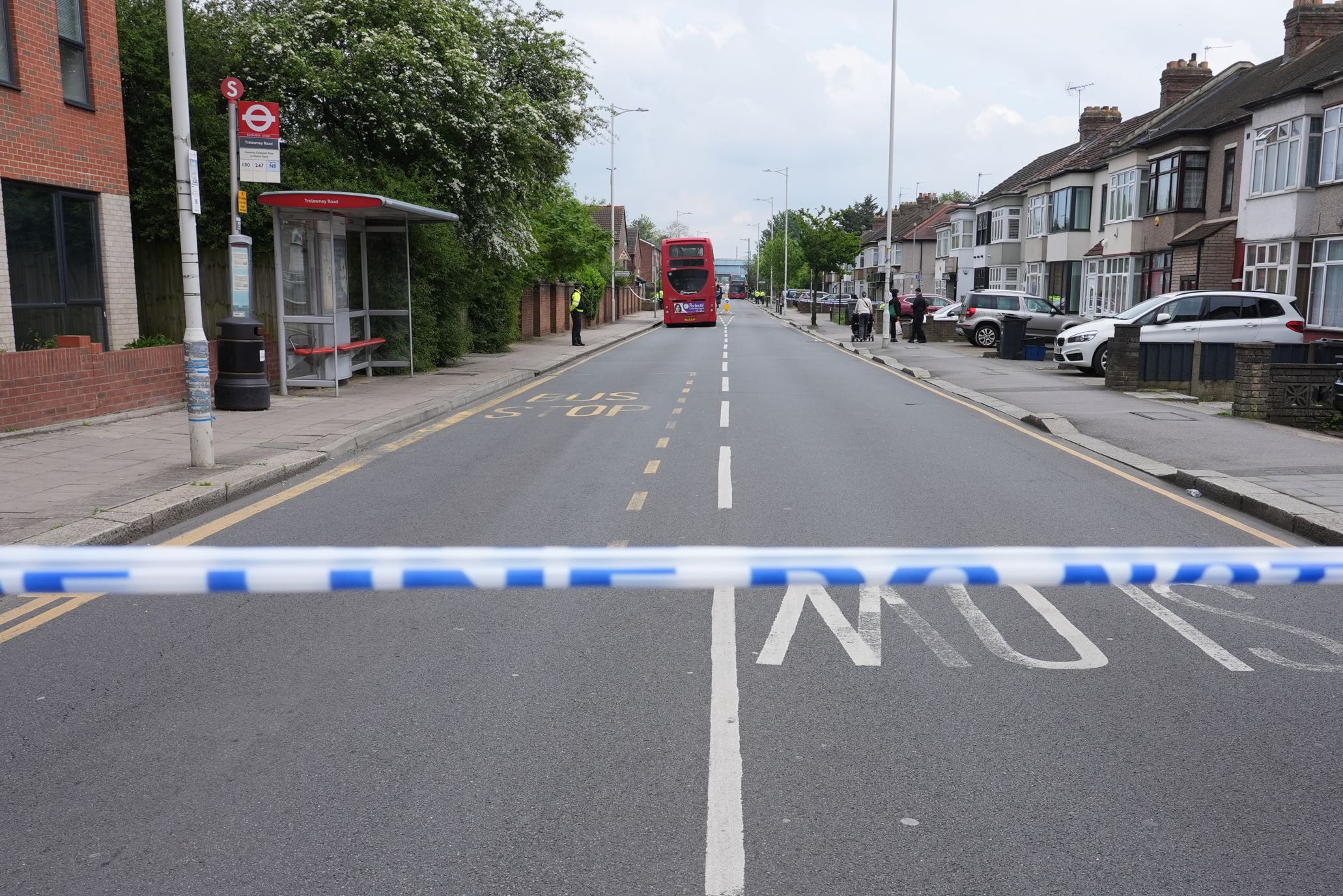 The scene in Hainault, north east London, where Daniel Anjurin was killed (Ian West/PA)