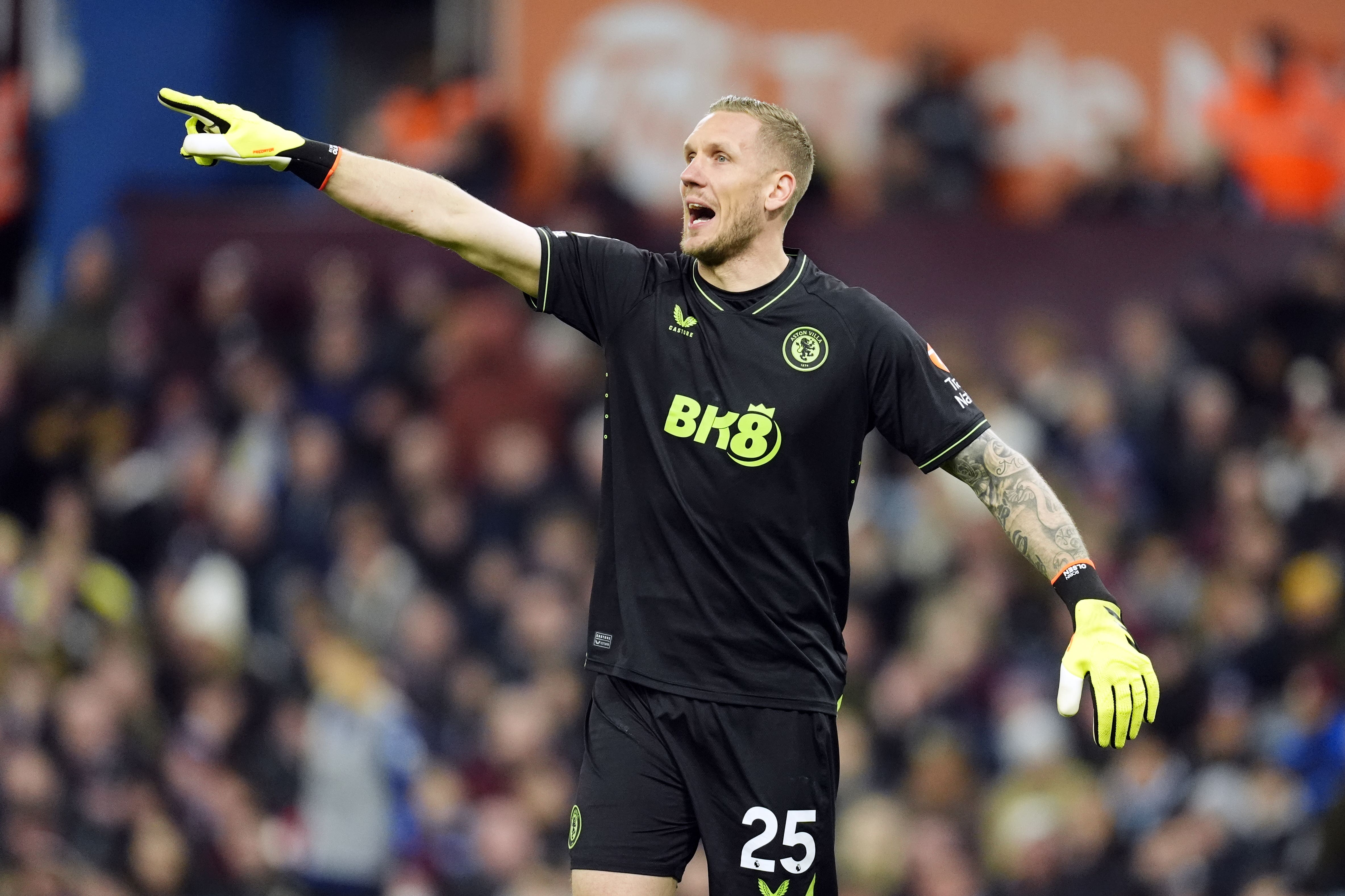 Robin Olsen will be in goal for Aston Villa against Olympiacos on Thursday (Nick Potts/PA)