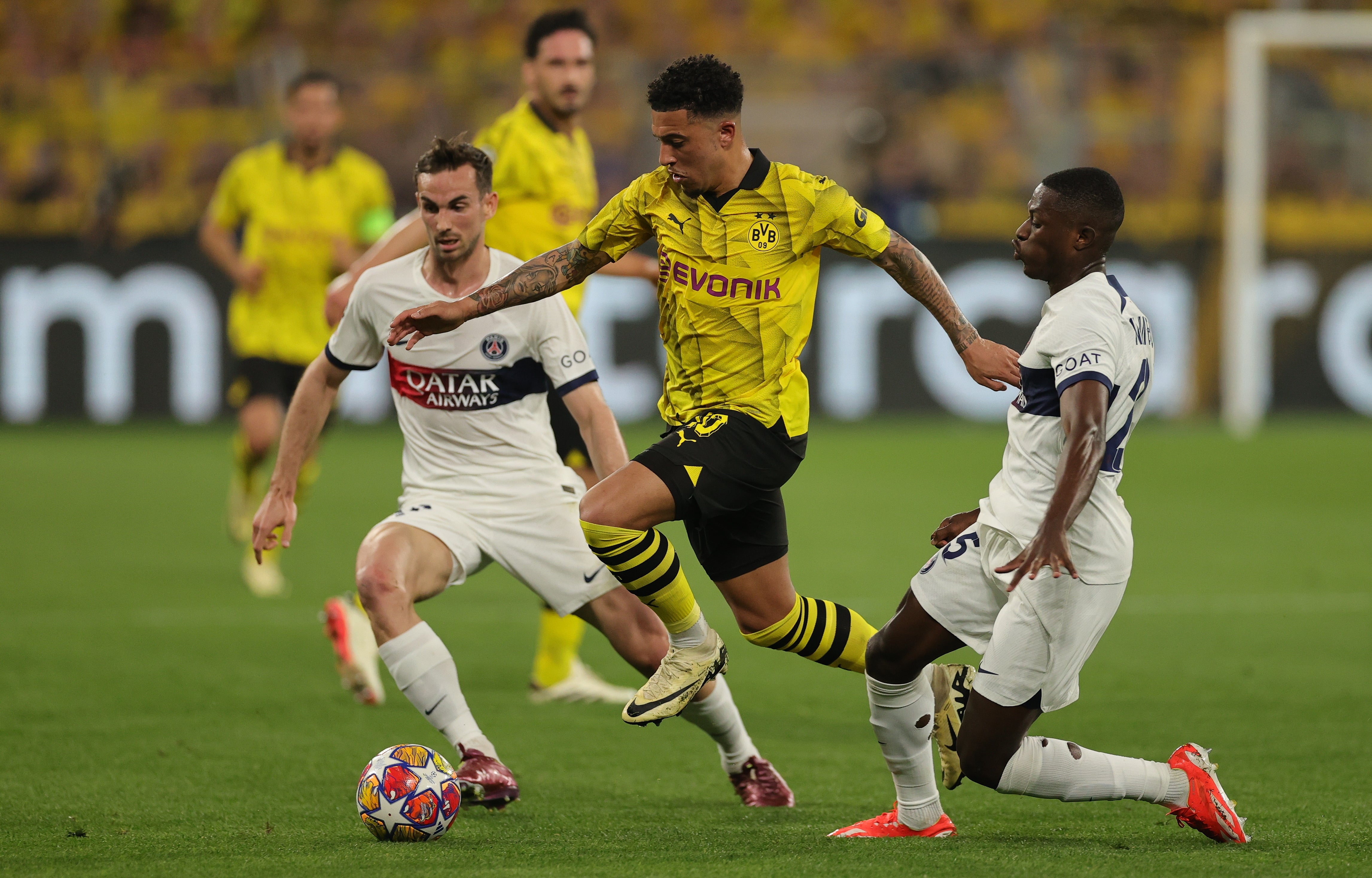 Jadon Sancho had a fantastic night displaying his full range of skill and quality