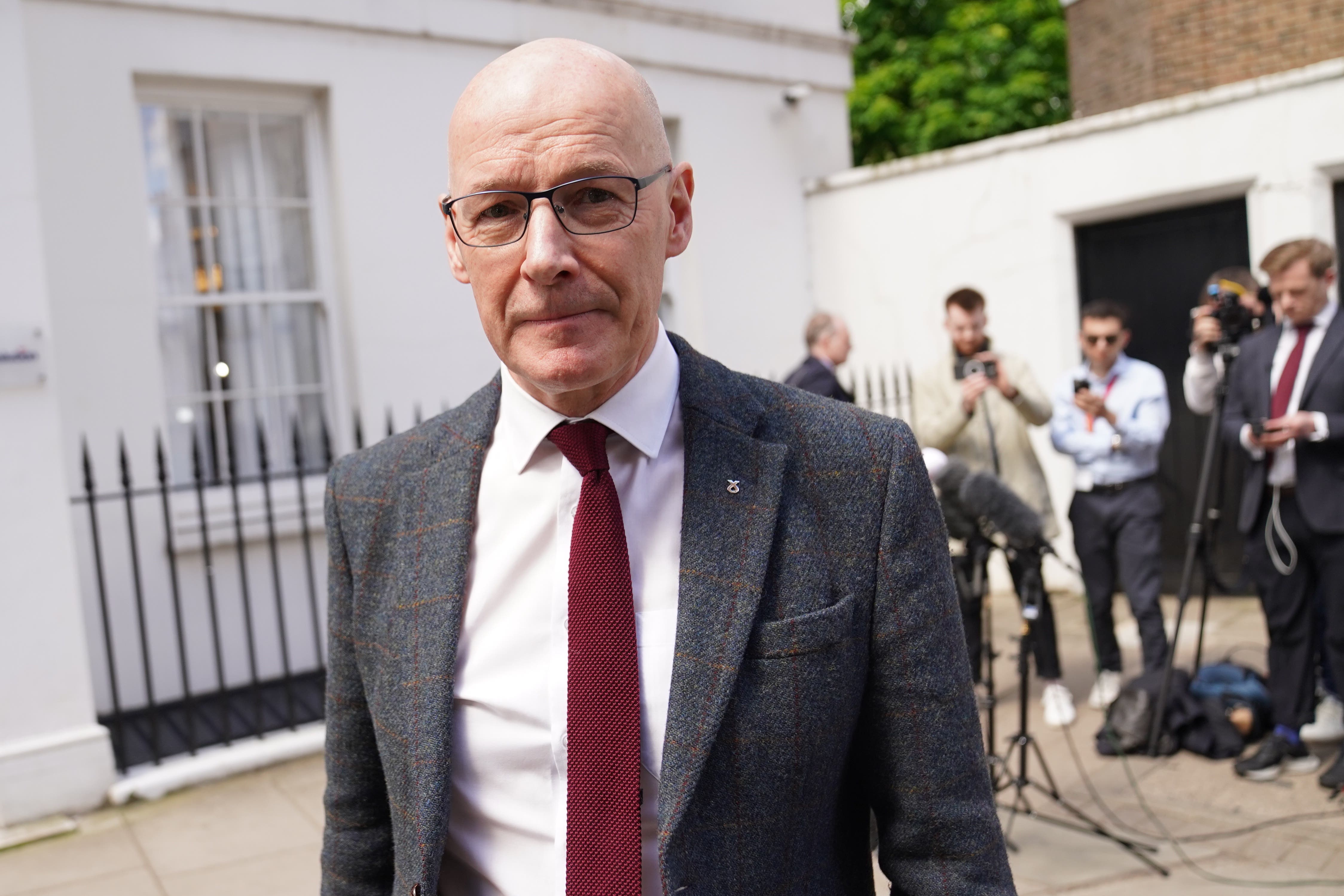 John Swinney will make a statement on Thursday (Stefan Rousseau/PA)