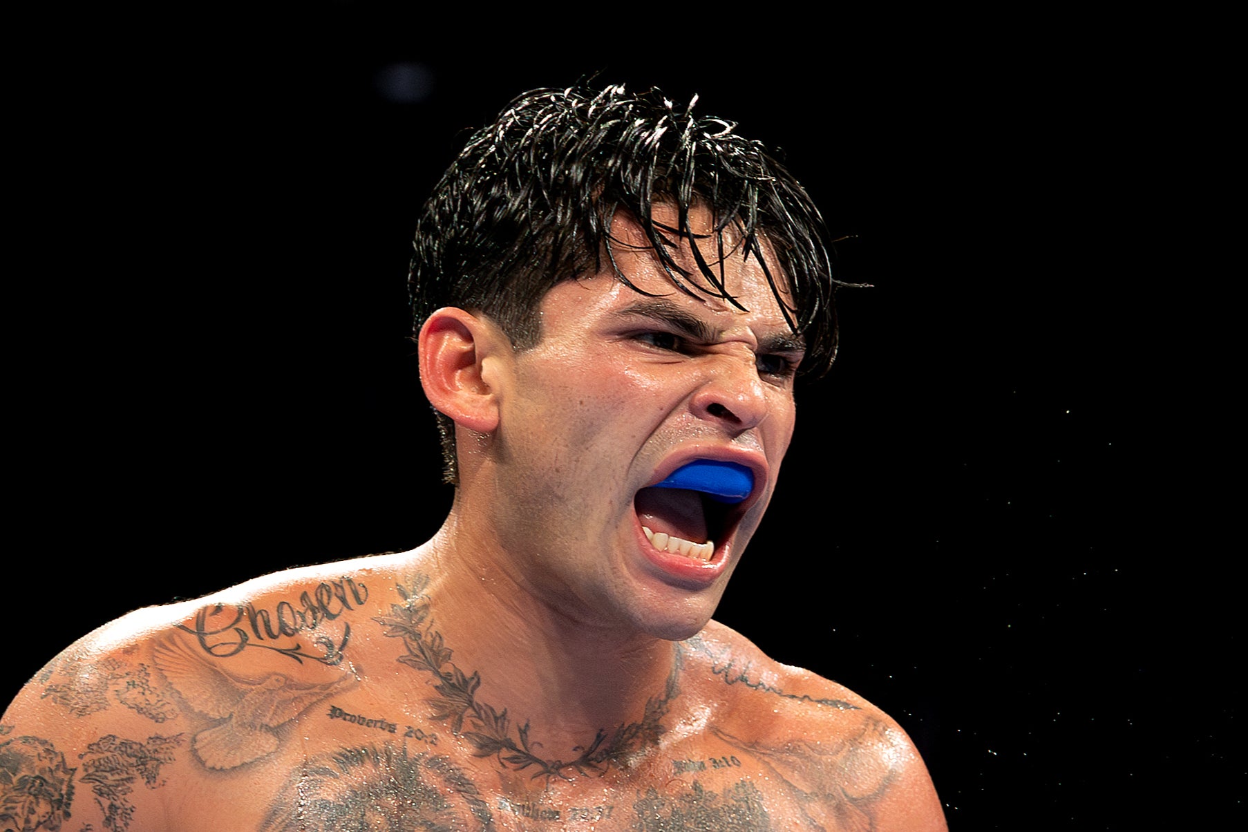 Ryan Garcia během svého boje s Devinem Haneyem v loňském roce