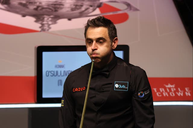 <p>Ronnie O’Sullivan was beaten by Stuart Bingham at the Crucible </p>