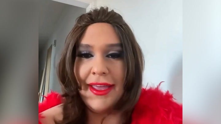 George Santos dons red lipstick as he brings back drag alter ego ‘Kitara’ in Cameo video.