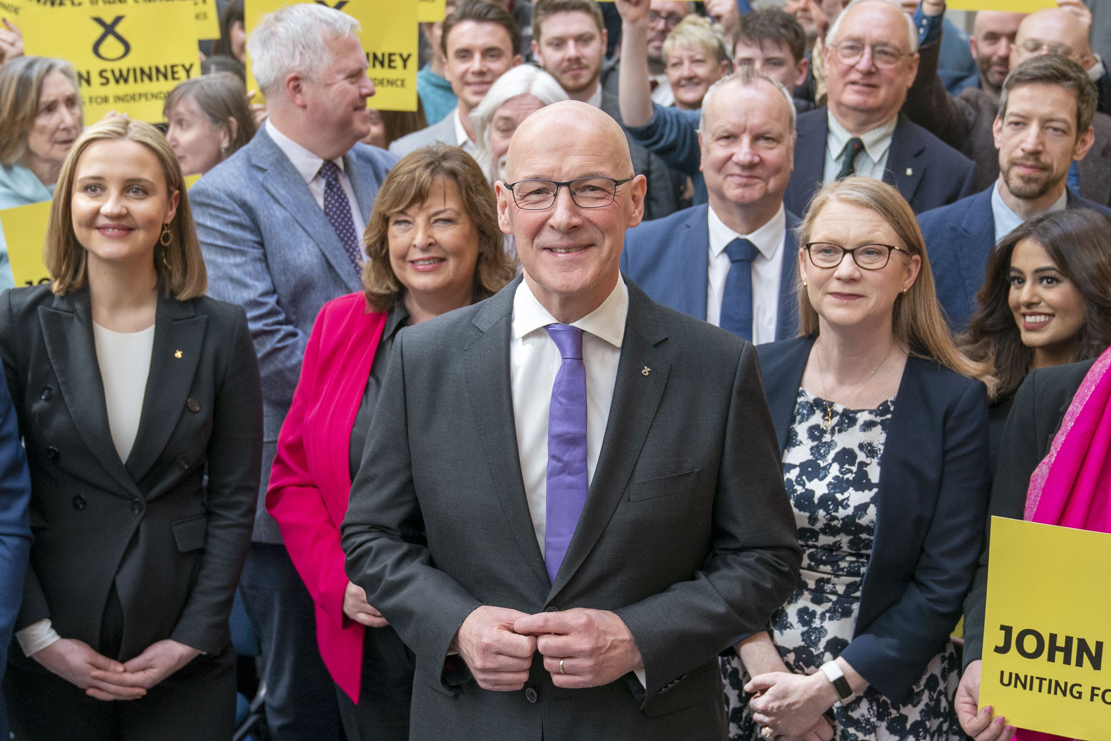 John Swinney has pledged to unite the SNP (Jane Barlow/PA)