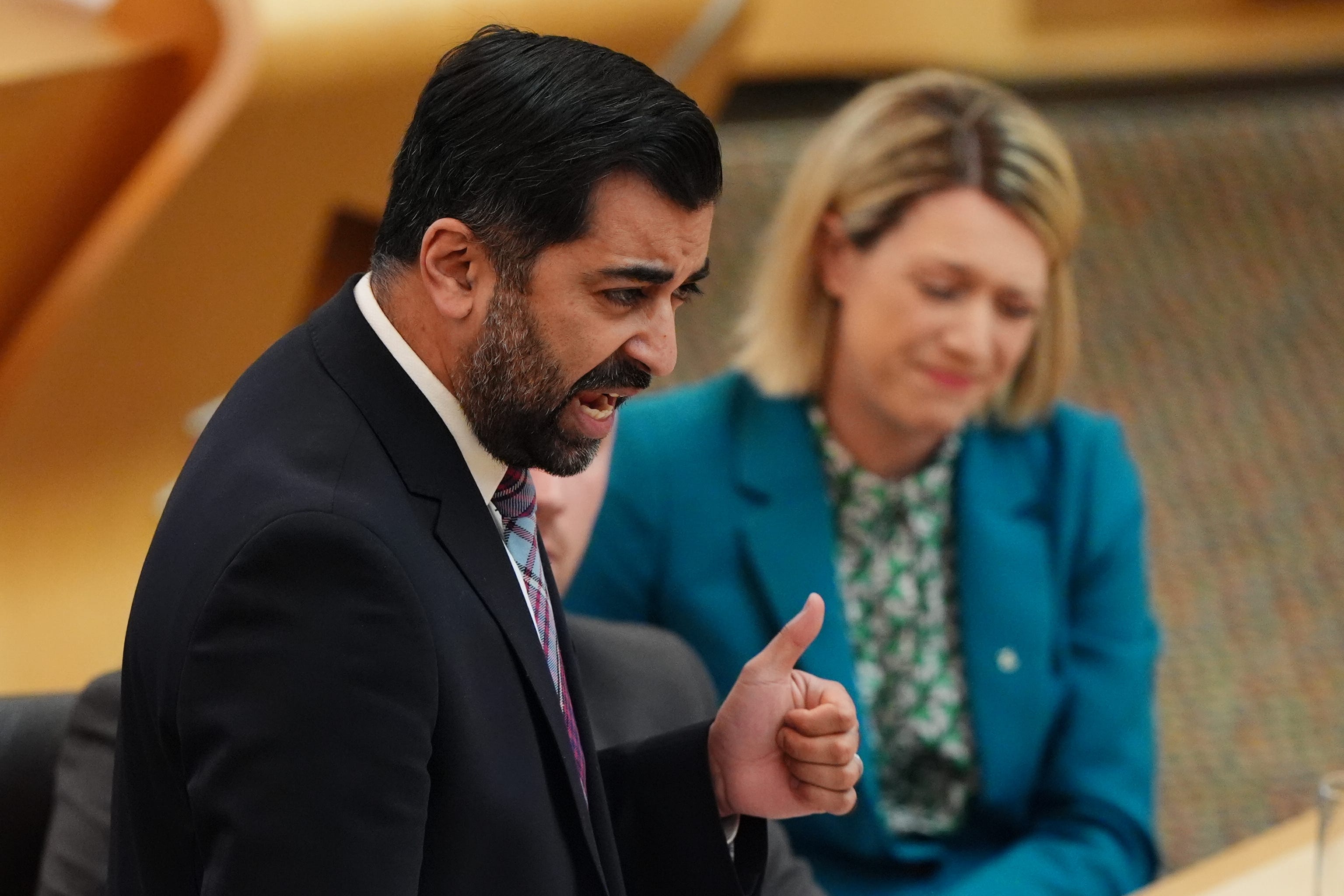 Humza Yousaf said he is proud to have served as First Minister (Andrew Milligan/PA)