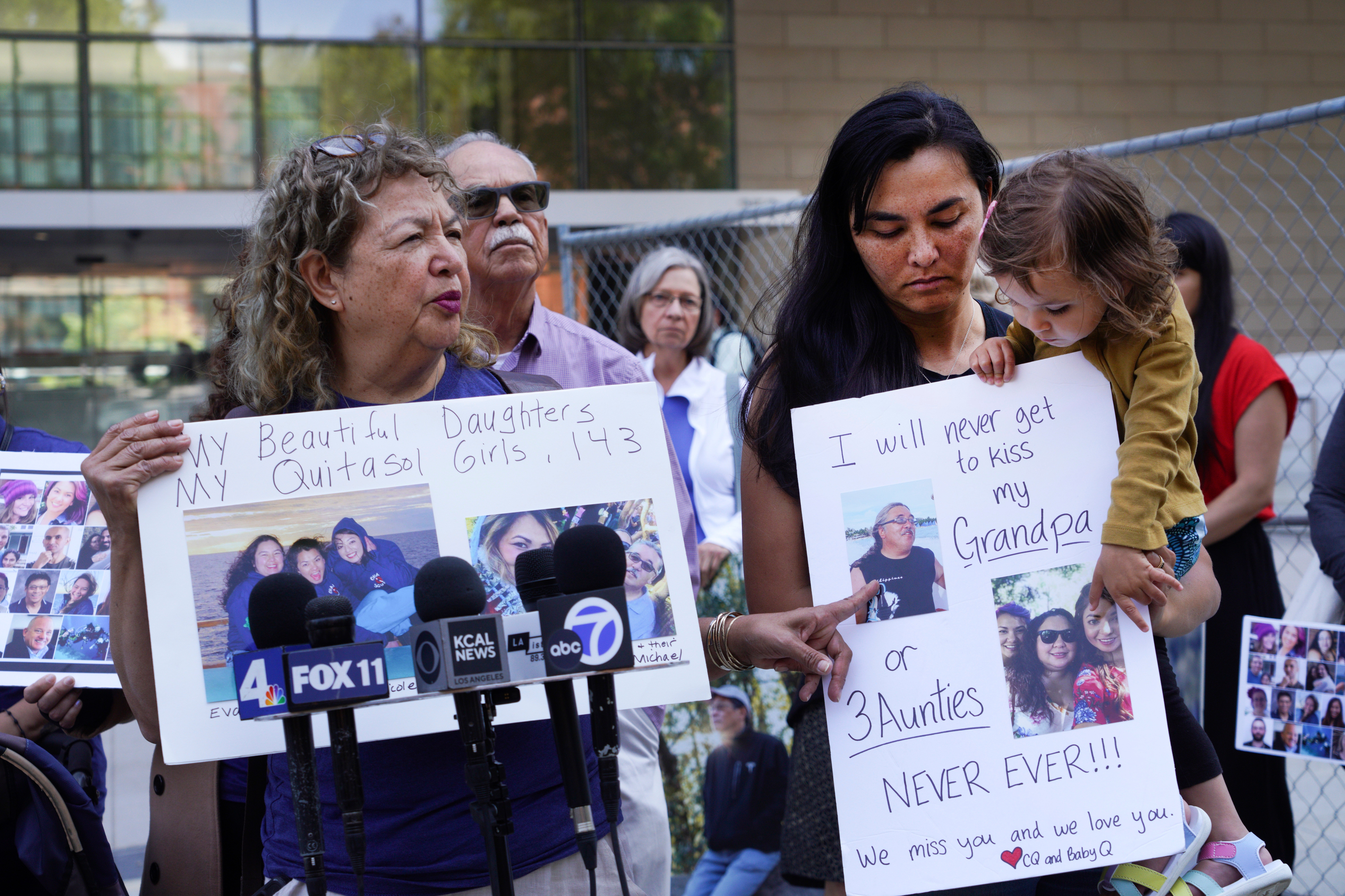 Susana Solano-Rosas, left, who lost three of her daughters and their father on the boat said she was ‘extremely disappointed’ by the sentence on Thursday