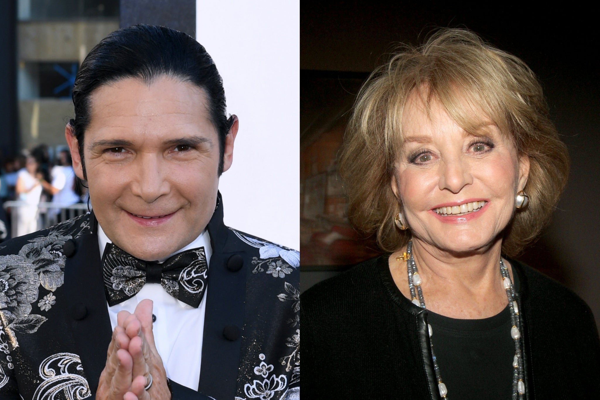 Corey Feldman and Barbara Walters