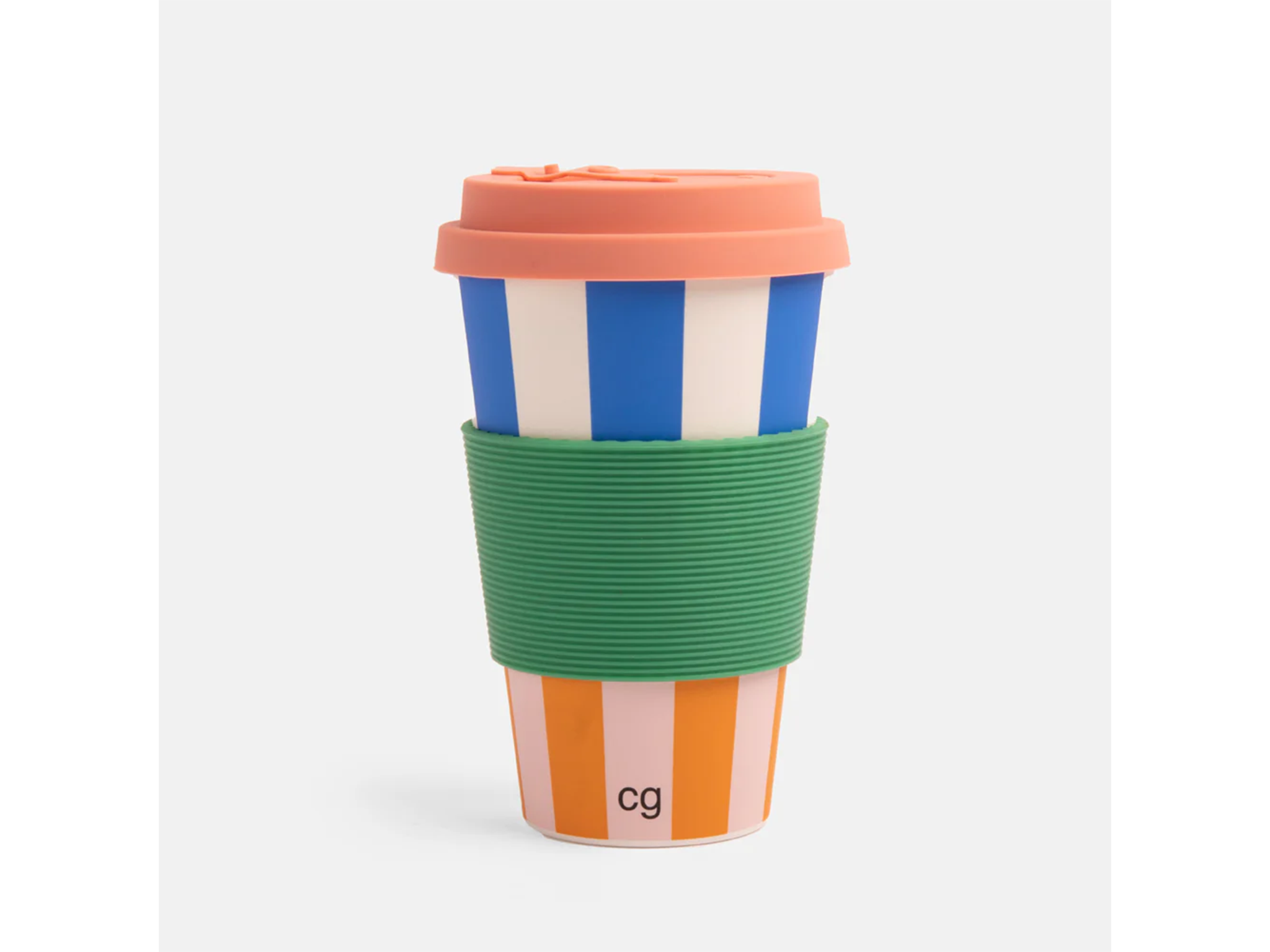 Caroline Gardener multi stripe travel mug