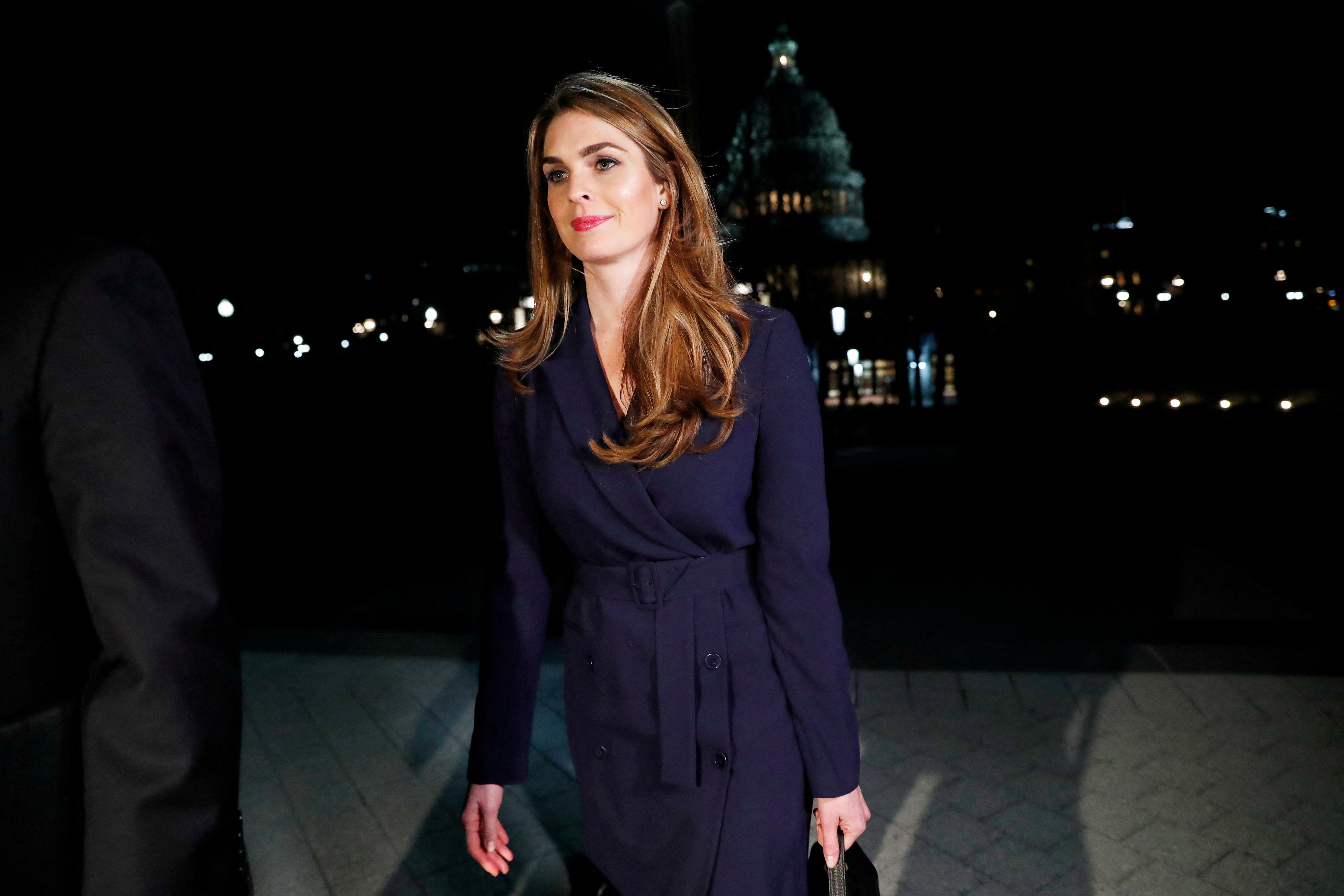 Former White House communications director Hope Hicks, pictured in 2018, testified in his hush money trial on 3 May.