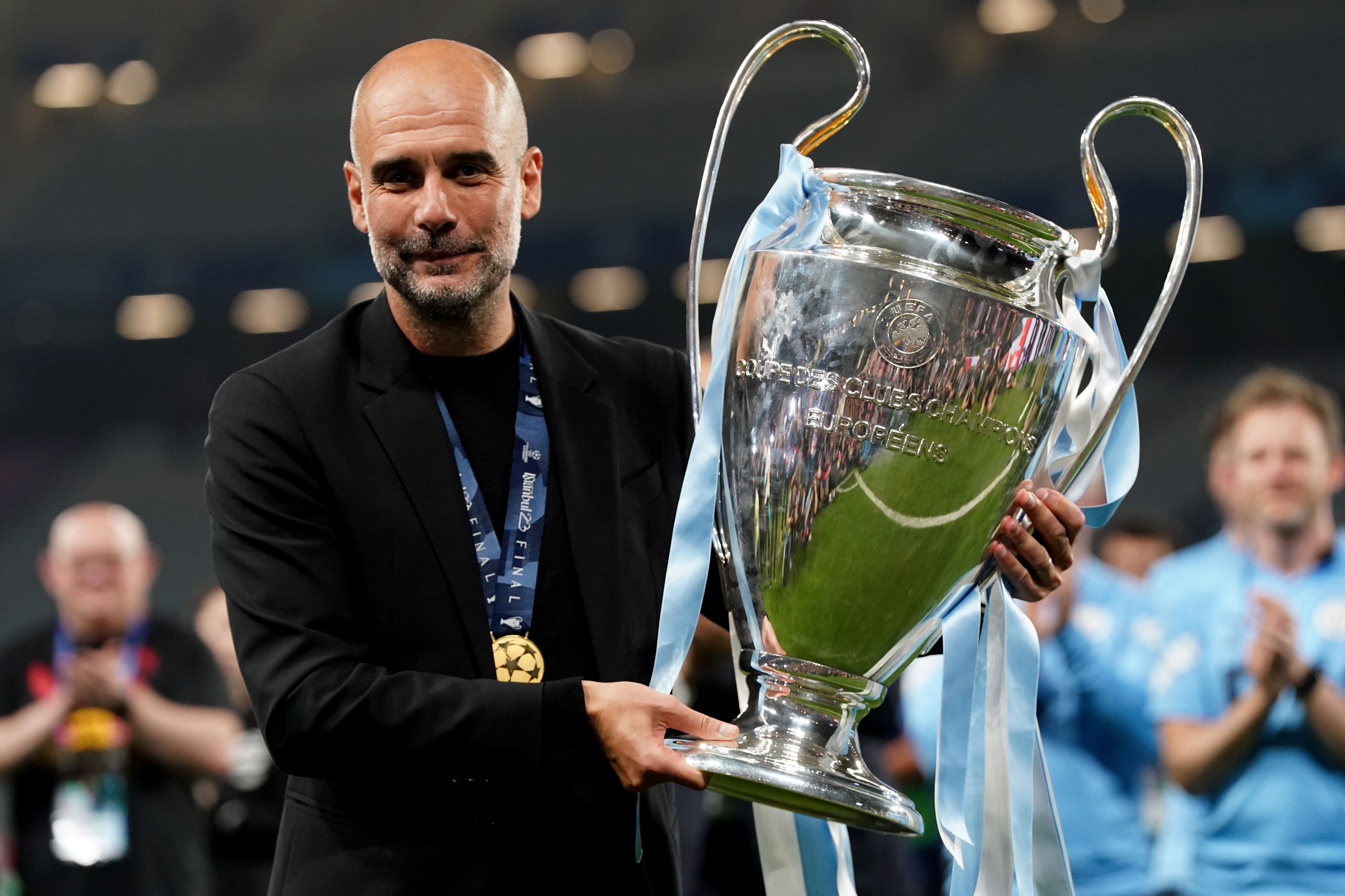 Pep Guardiola guided Manchester City to European glory last year (Nick Potts/PA)