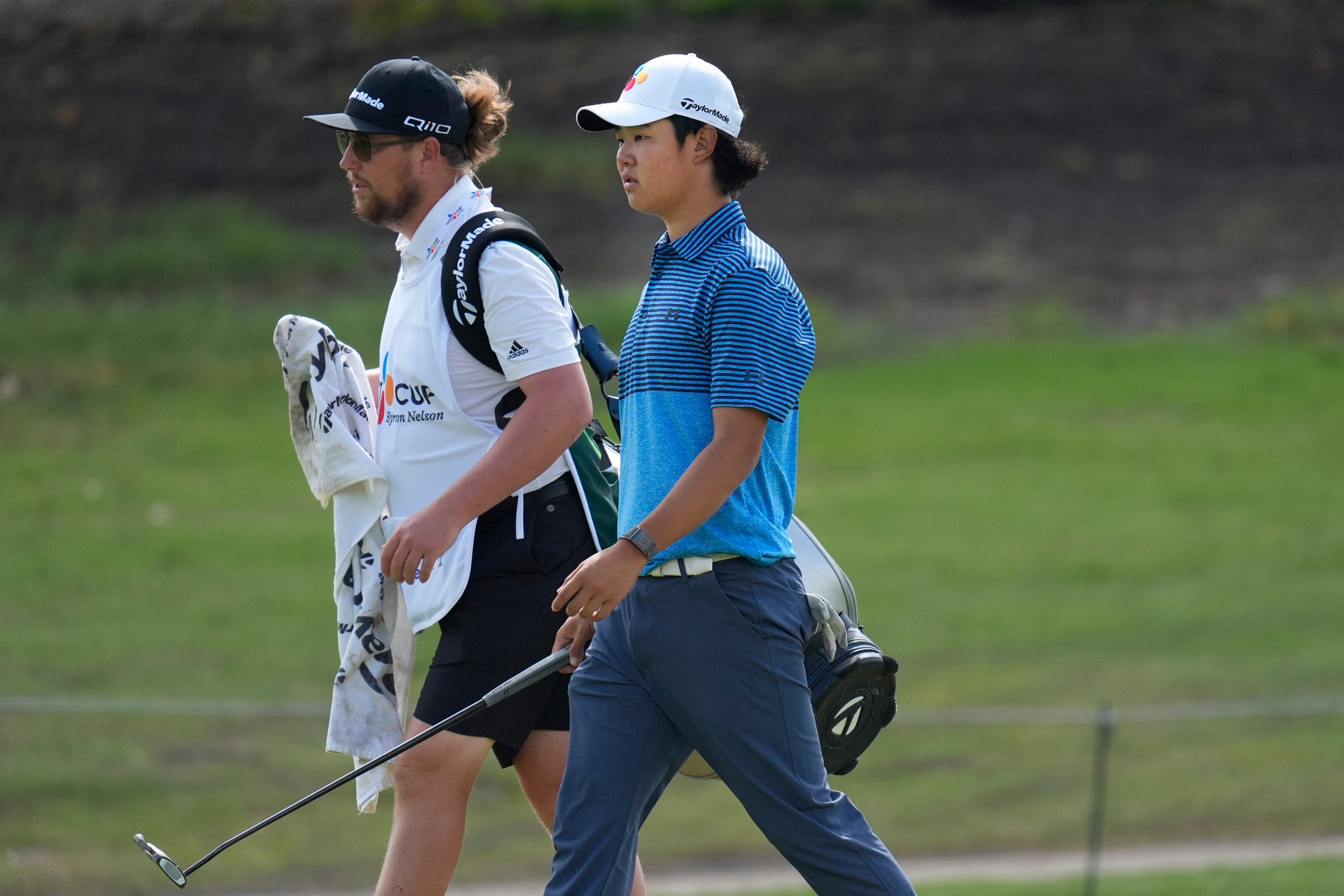 Kris Kim, 16, at the CJ Cup Byron Nelson (LM Otero/AP)