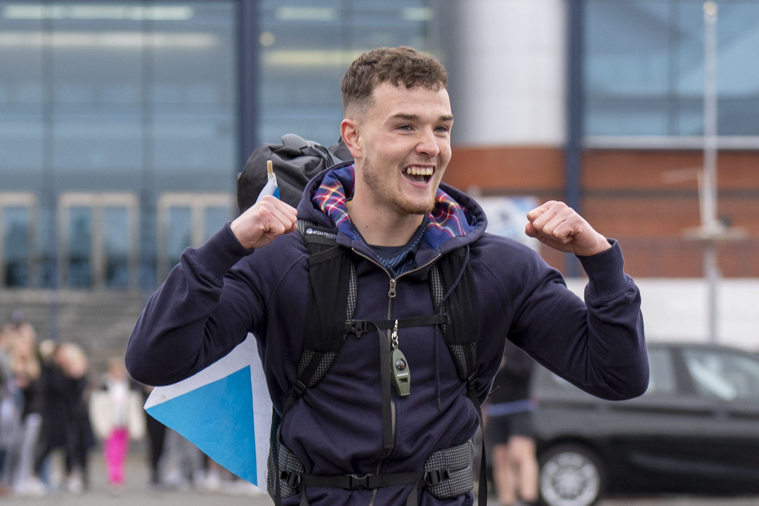 Craig Ferguson begins his 1,000 mile walk (Jane Barlow/PA)