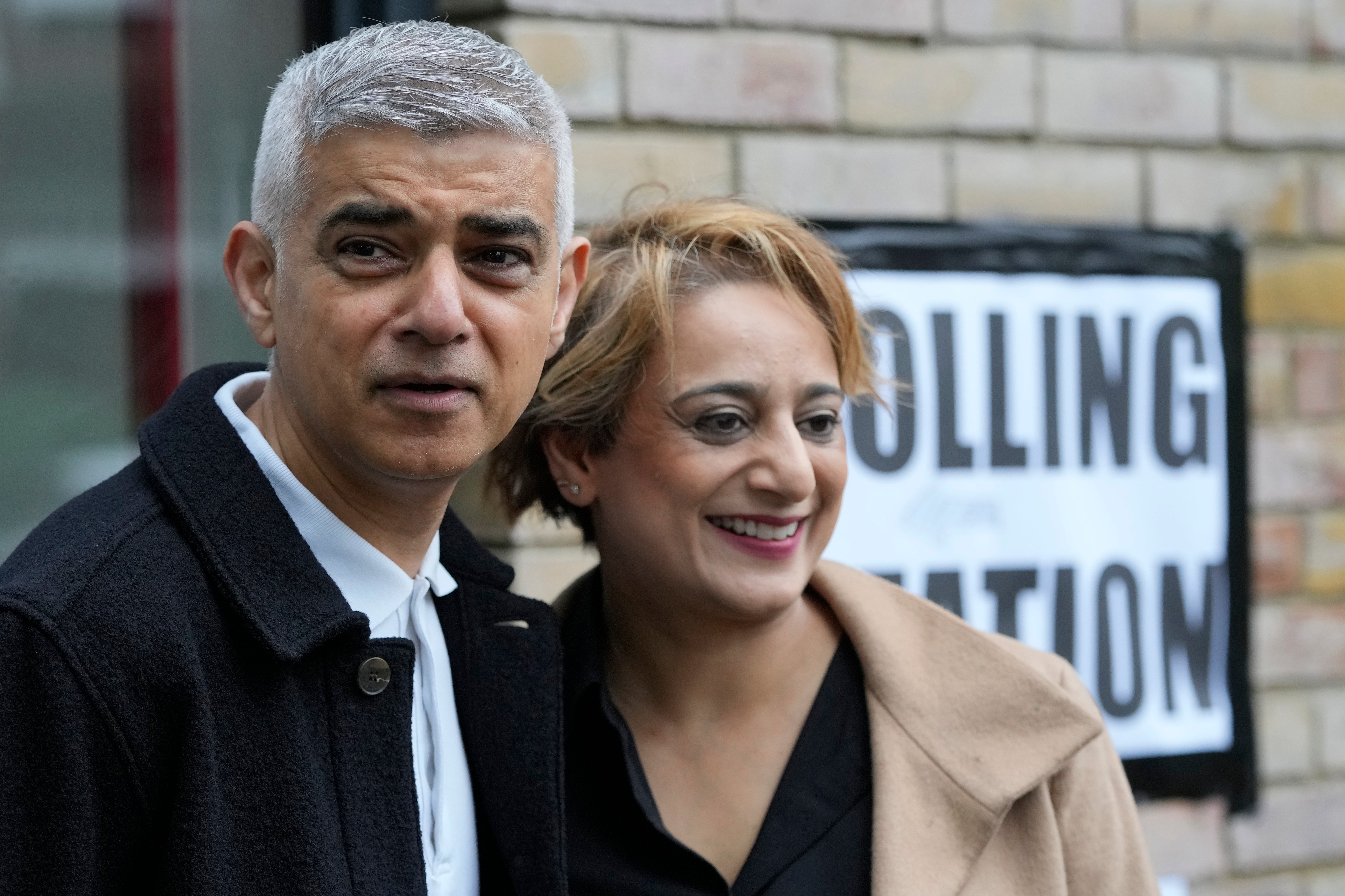 Sadiq Khan claimed a group of protesters “started showing up outside my home and targeted my wife and daughters”.