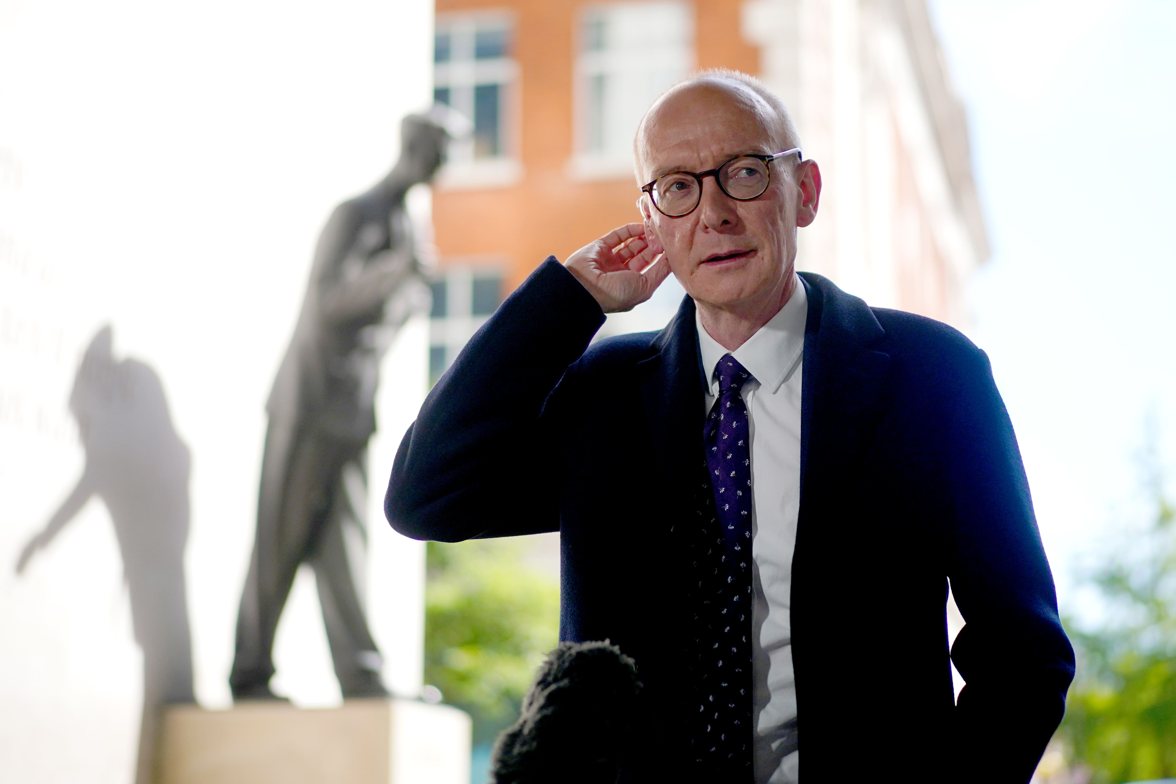 Labour’s national campaign co-ordinator Pat McFadden says people are ready for a change in government on both sides of the Scottish border (Victoria Jones/PA)