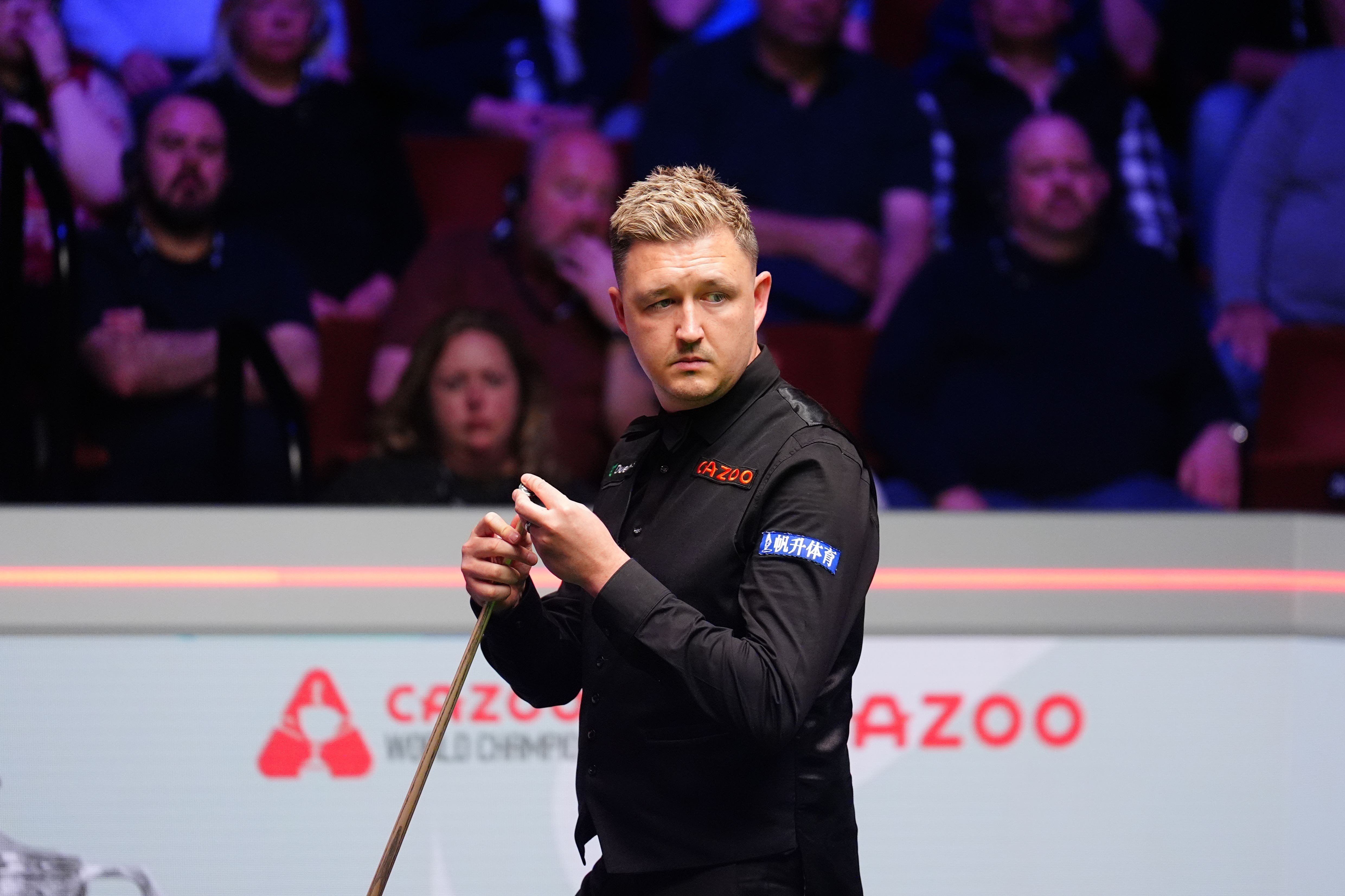 Kyren Wilson is five frames away from winning his first world snooker title (Mike Egerton/PA)