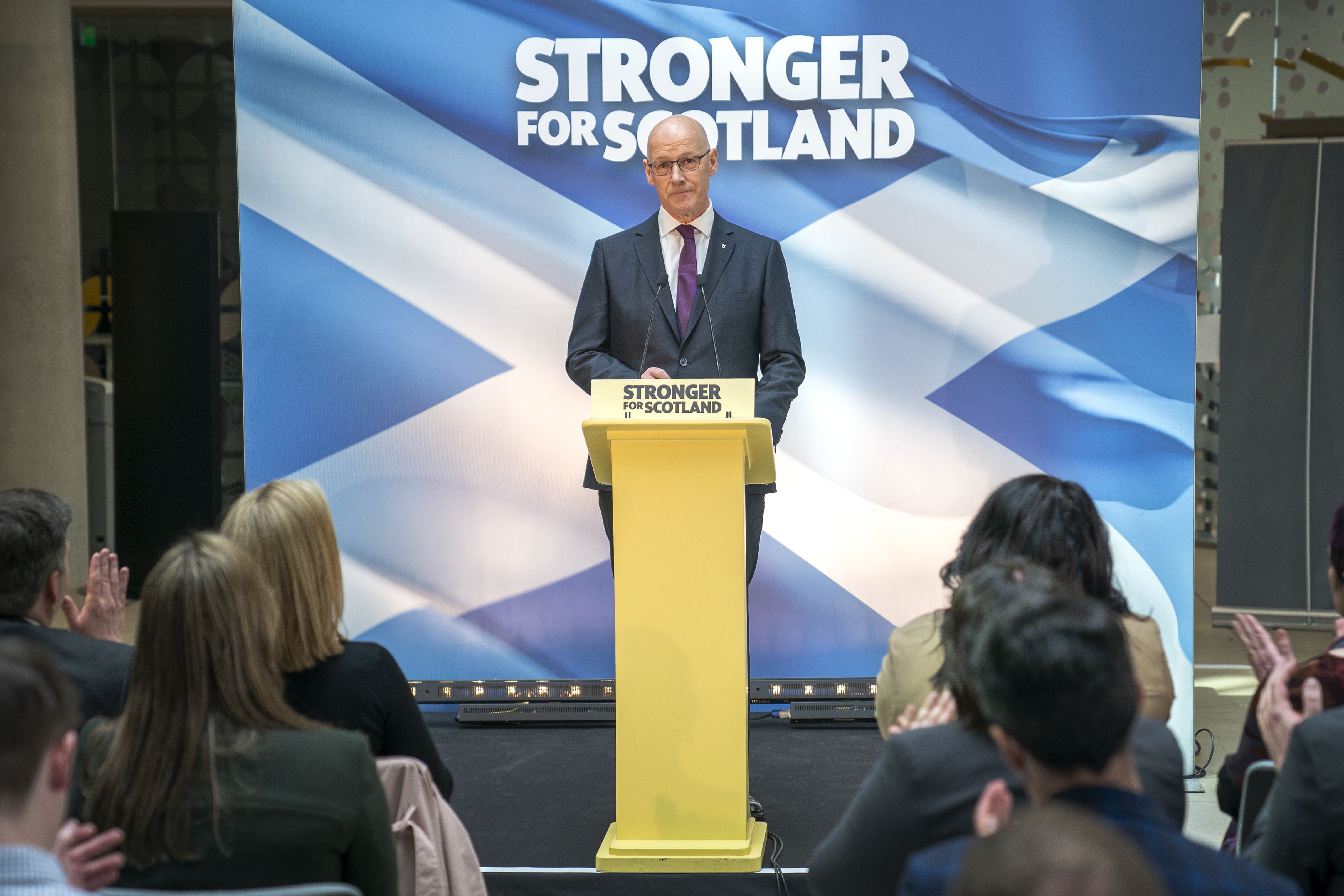 Newly elected leader of the Scottish National Party John Swinney (Jane Barlow/PA)