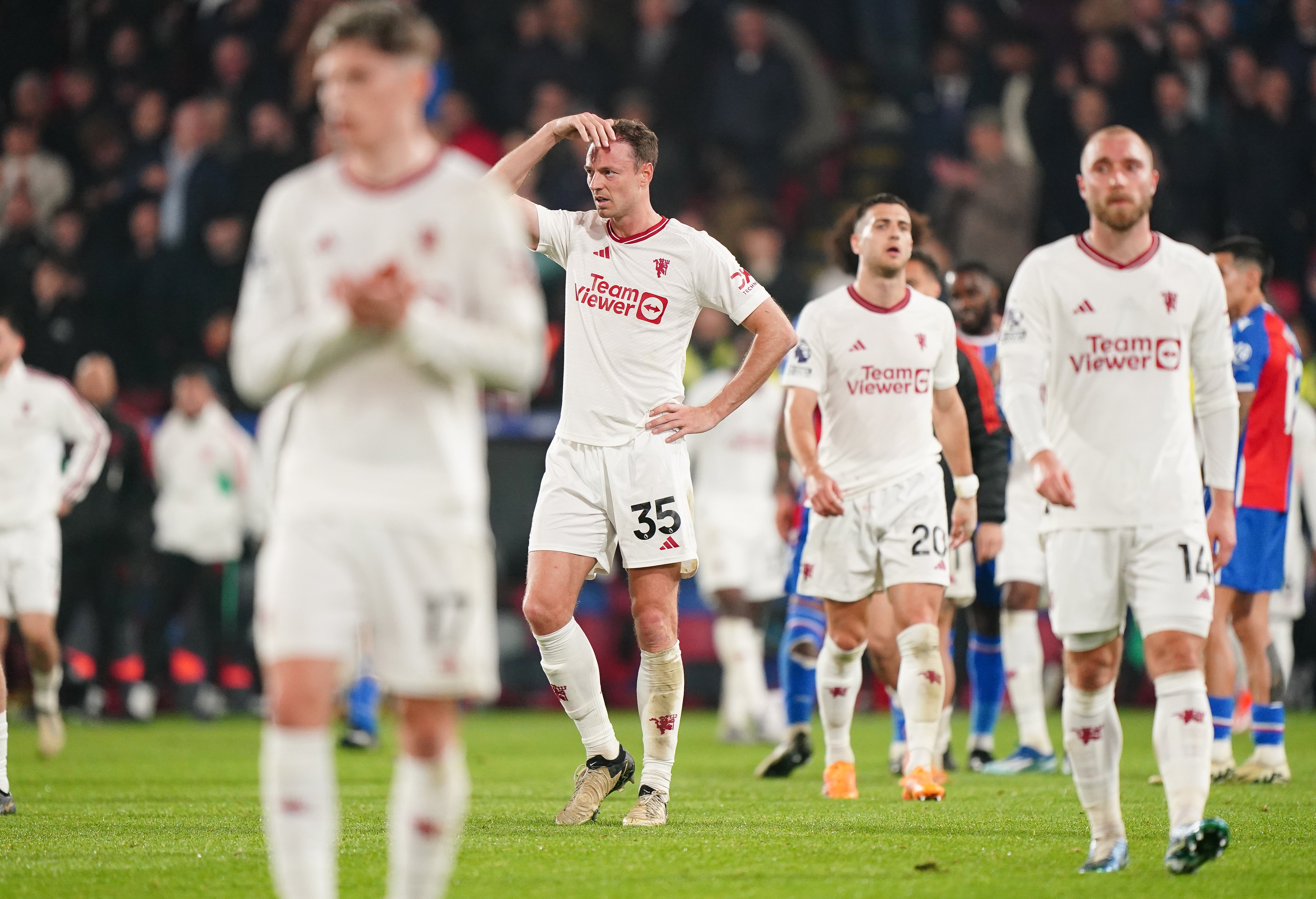 Manchester United were heavily beaten after a woeful display against Crystal Palace.